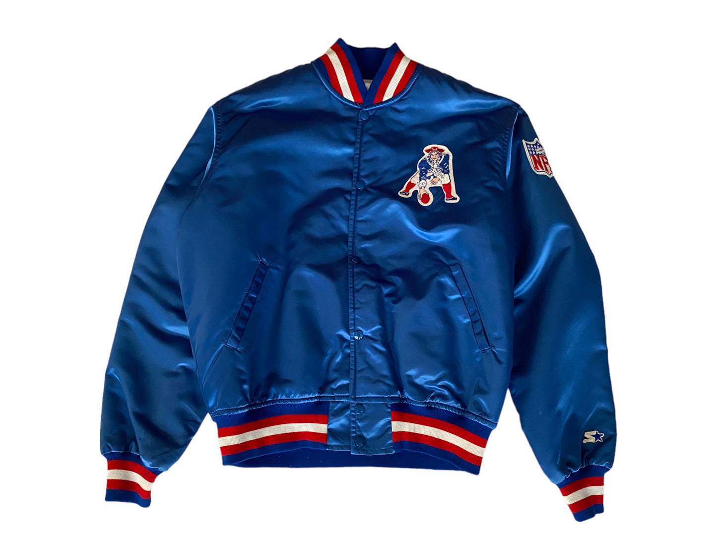 Size Large . Starter Vintage 80’s Patriots jacket Made In USA