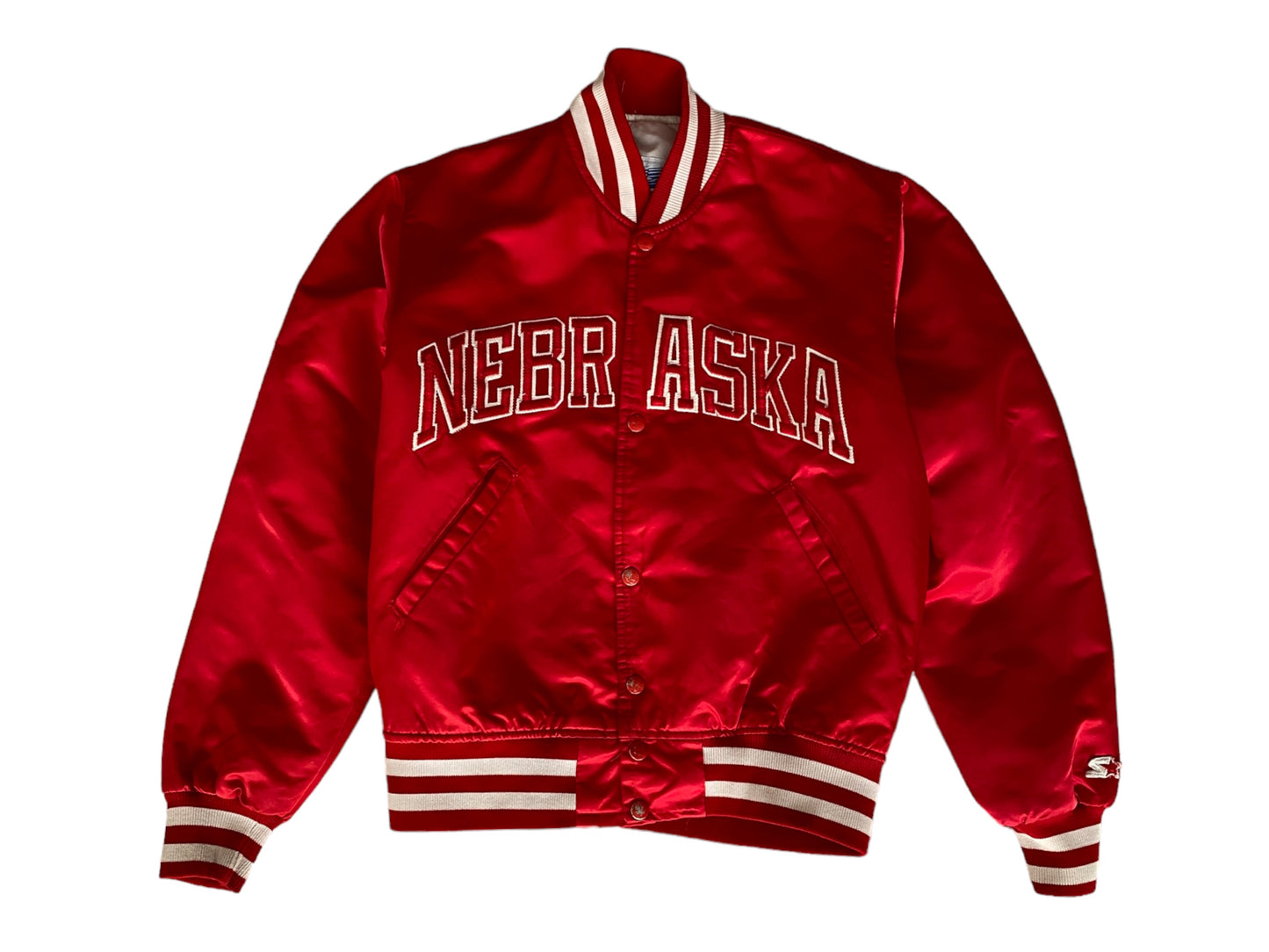Small . Vintage Nebraska Starter jacket  Made In USA