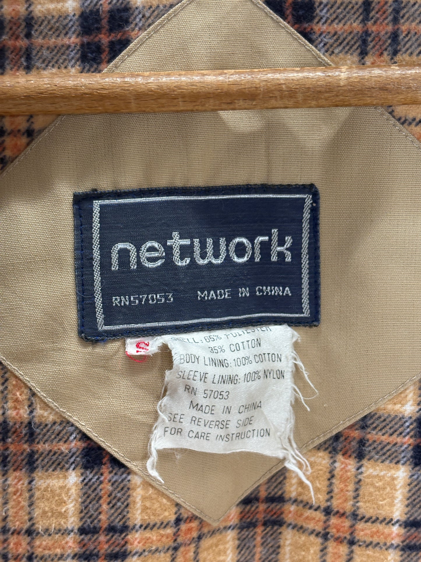 Size Small , 80s light jacket with a flannel lining