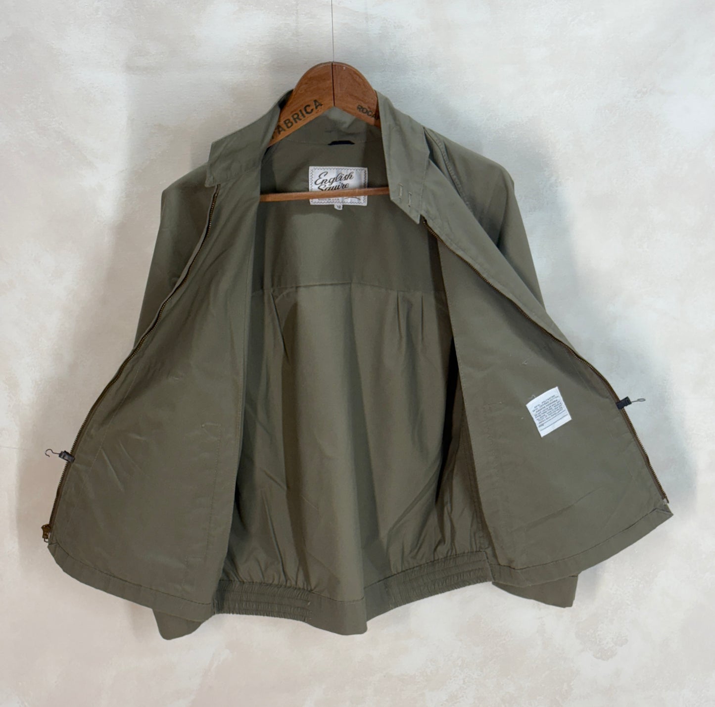 Size 42US / 52EU , 60s English Squire light jacket . Made in USA