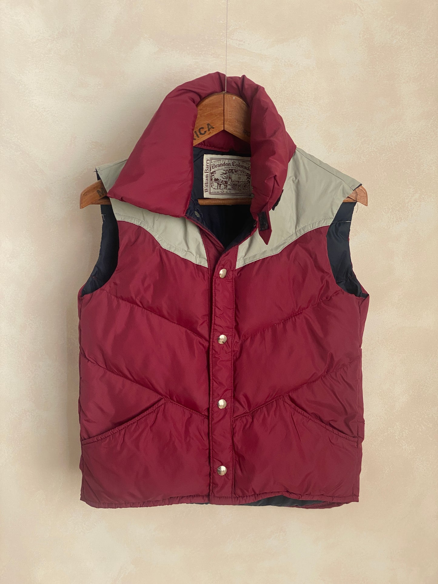 Size Small. Vintage Goose down vest Made In USA