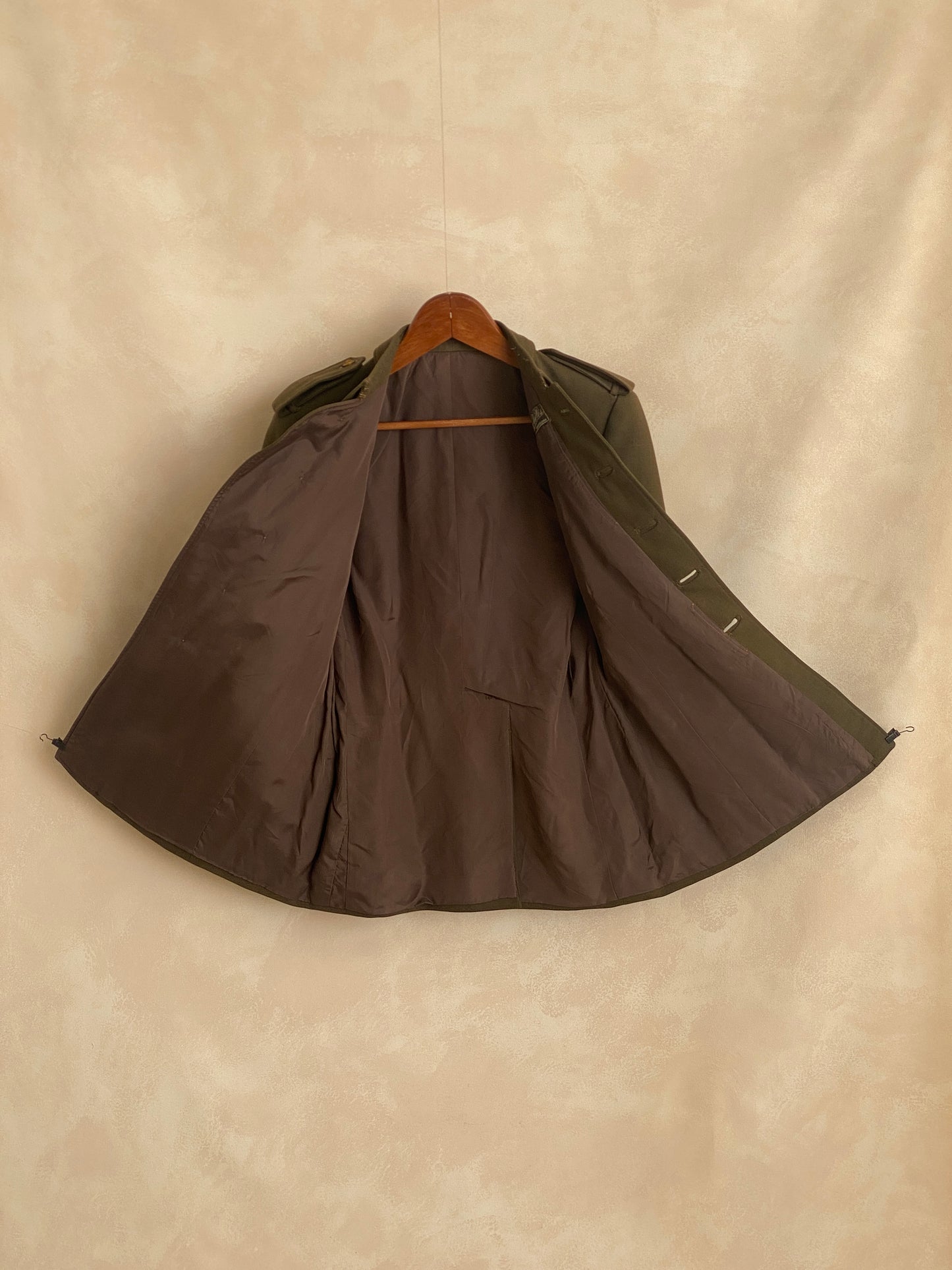 Small. Authentic 50s Vintage Spanish military uniform jacket