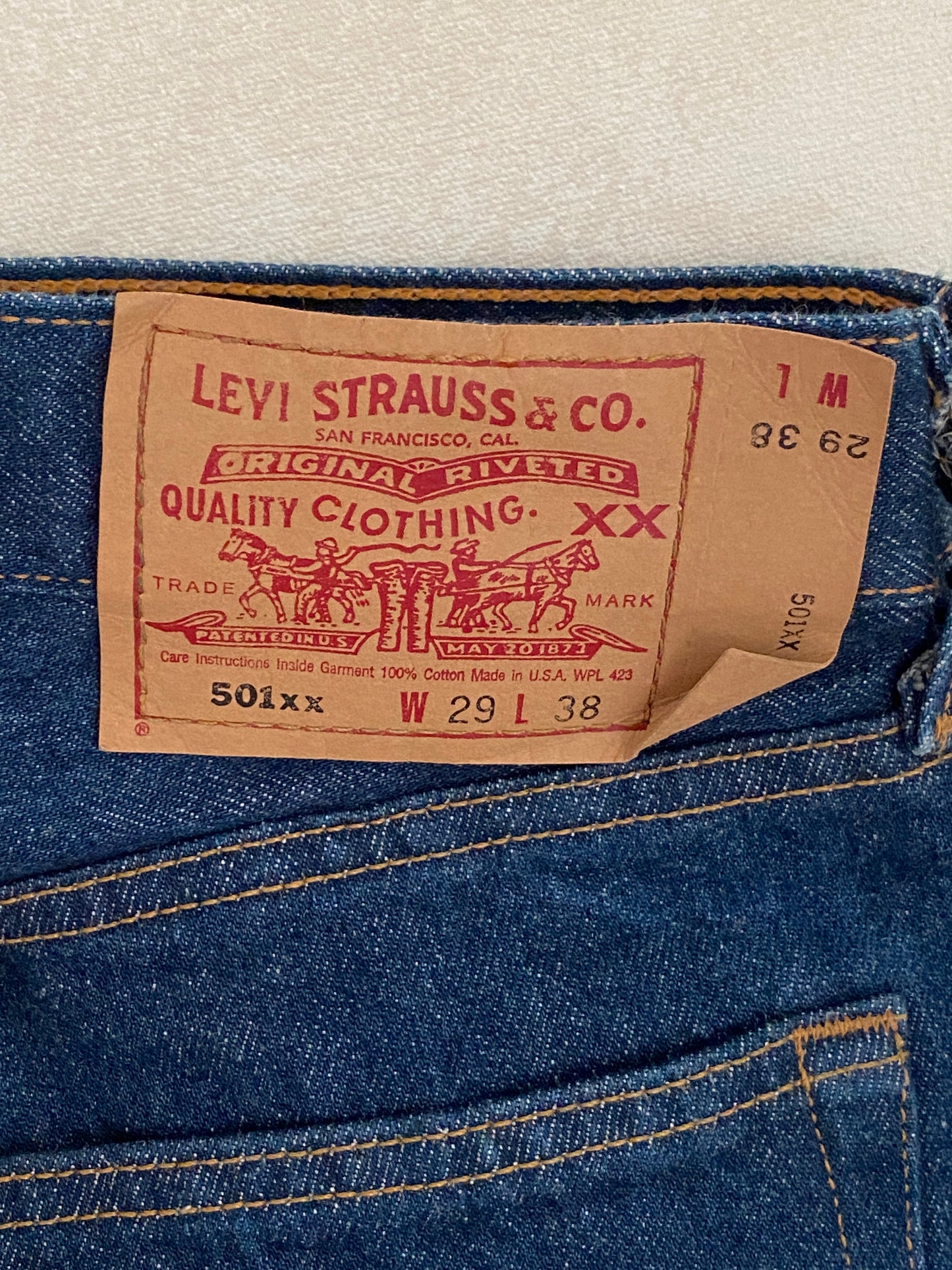 29X38 Vintage Denim Levi’s 501 Made in USA