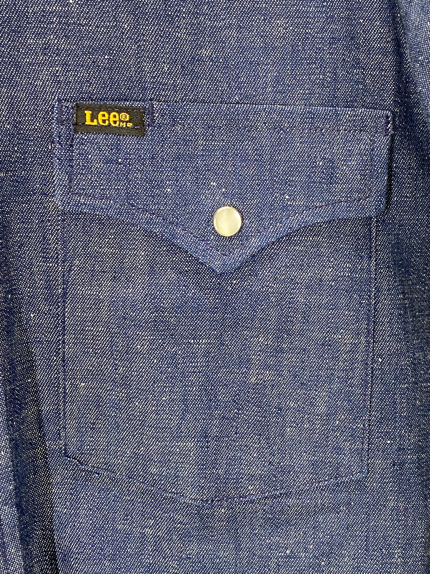 Size Small . NOS Vintage Lee denim shirt Made in USA