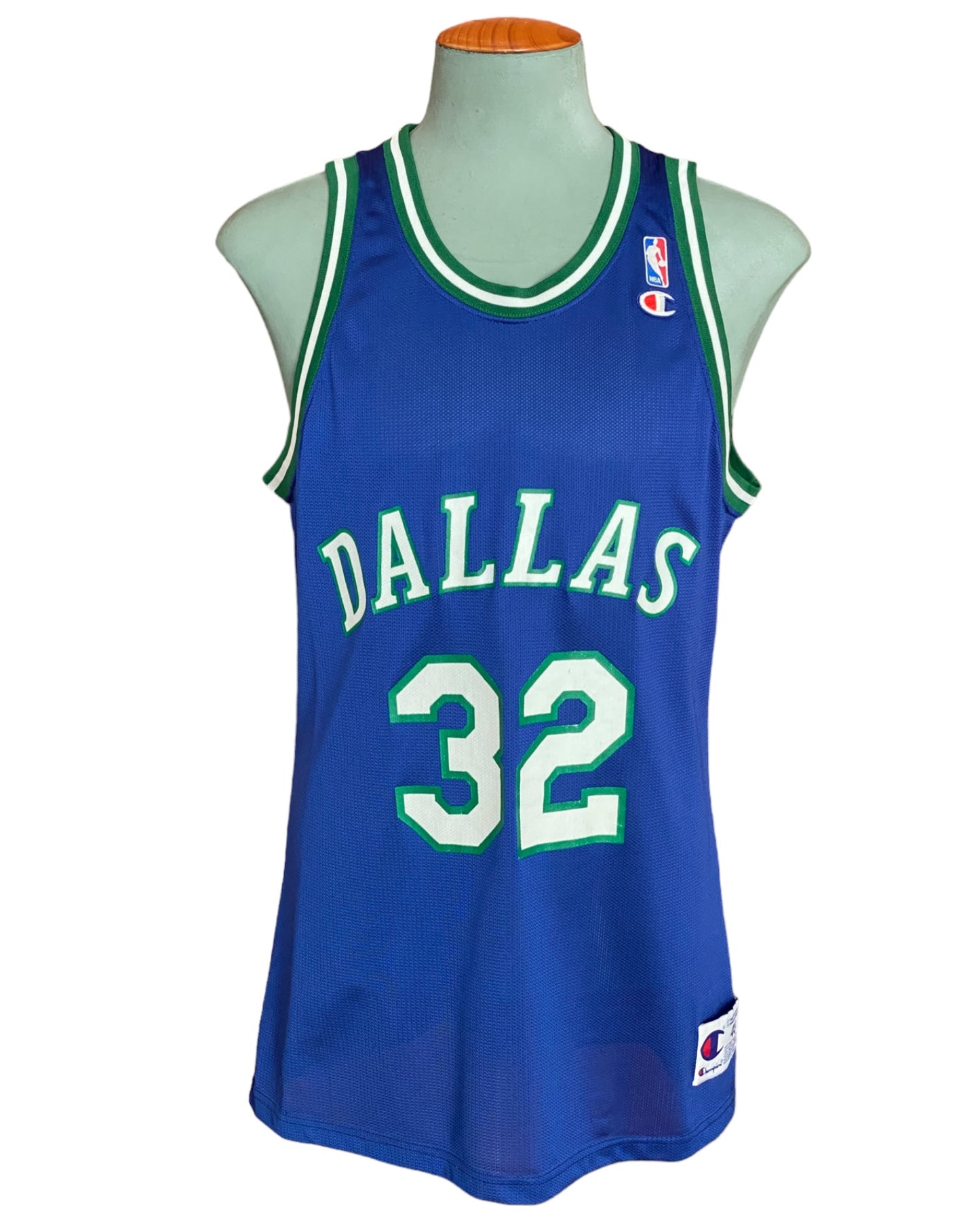 Vintage 90s NBA Dallas #32 Mashburn Jersey - Size 48 | Made in USA by Champion