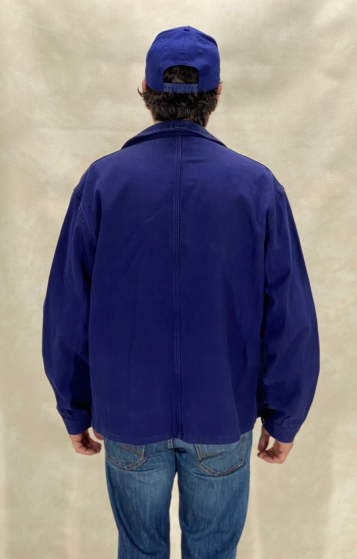 Size 52EU / 42US. Vintage French cotton jacket. Made in France By Adolph Lafont