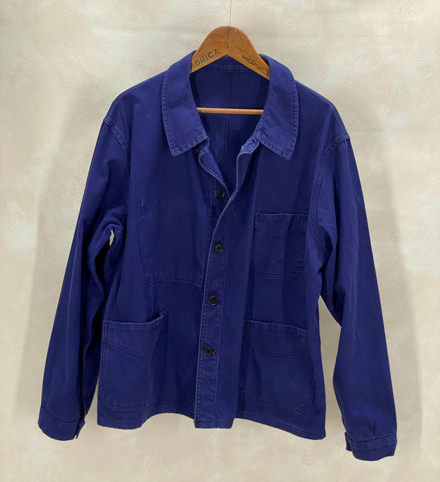 Size 52EU / 42US. Vintage French cotton jacket. Made in France By Adolph Lafont