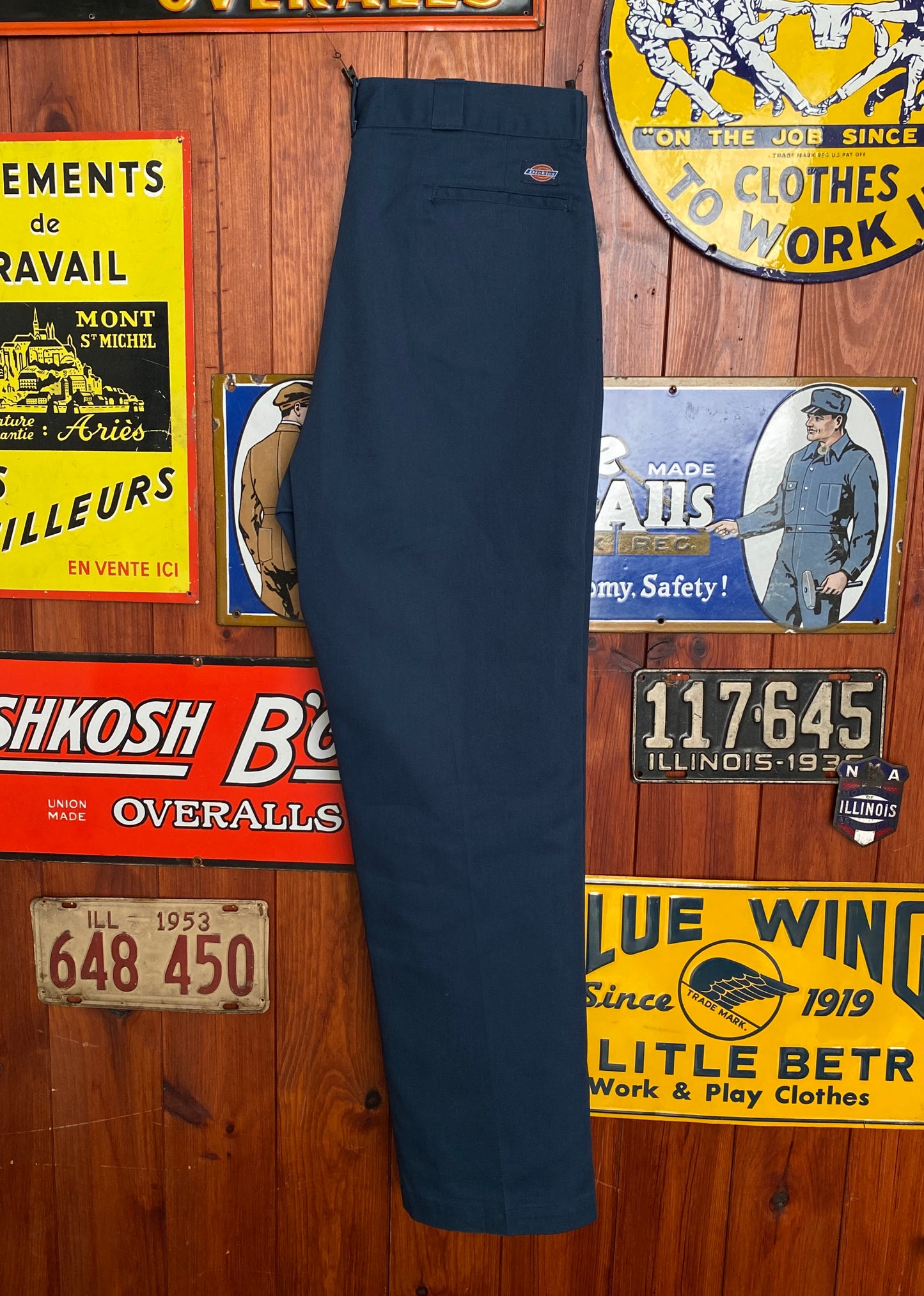 Bleu Vintage Dickies Model 874 Size 38X34 Made in USA