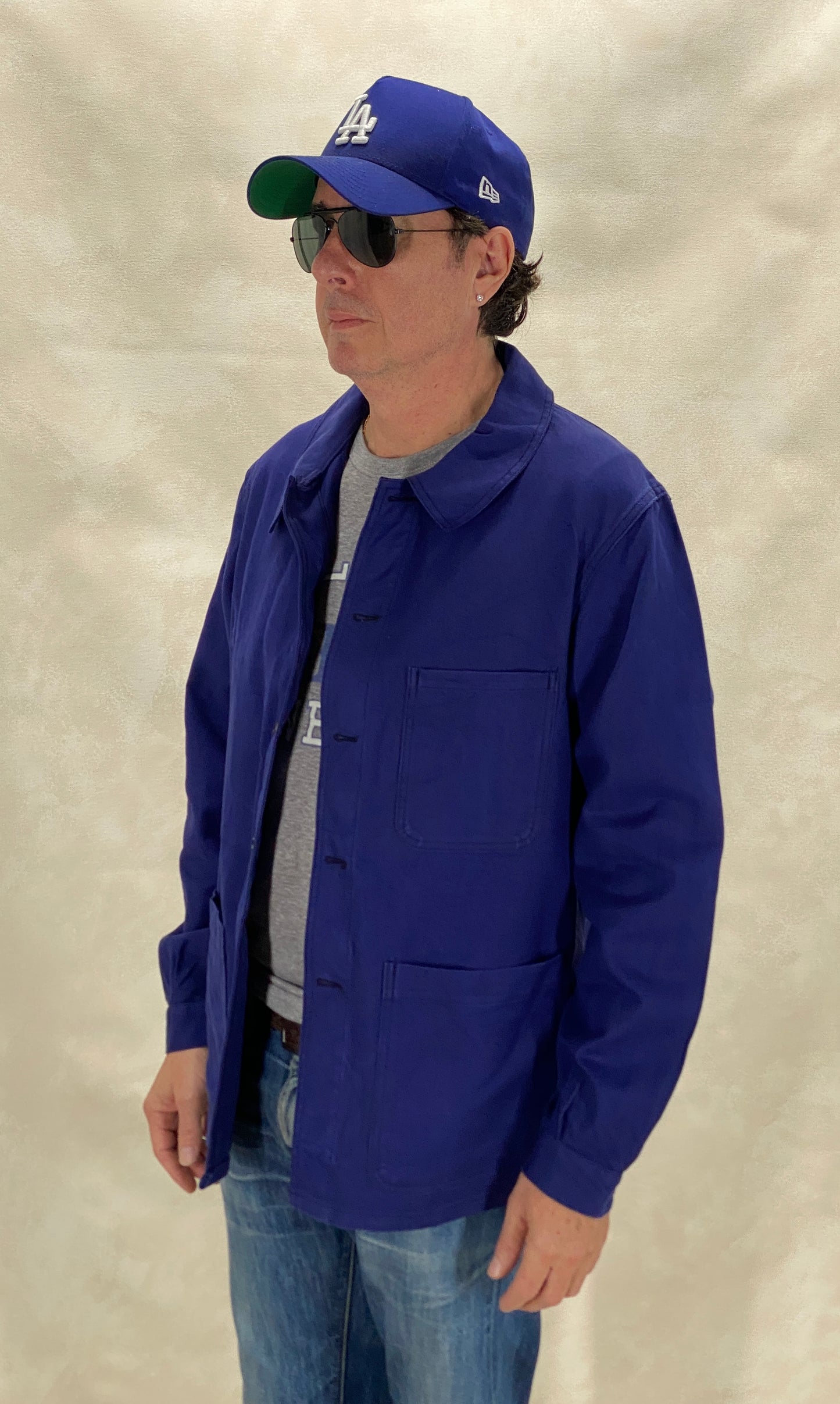 Size 48EU / 38US . Vintage French cotton jacket. Made In France by Usifor