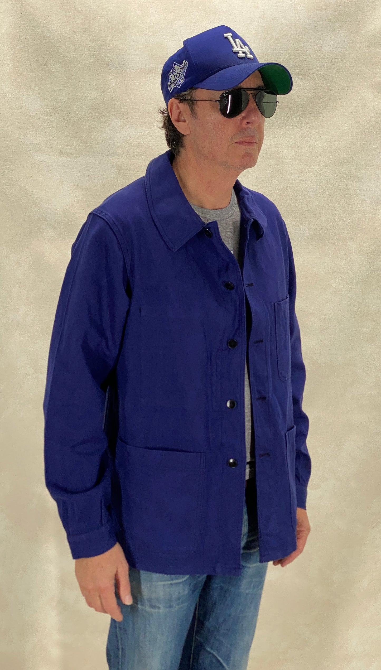 Size 48EU / 38US . Vintage French cotton jacket. Made In France by Usifor