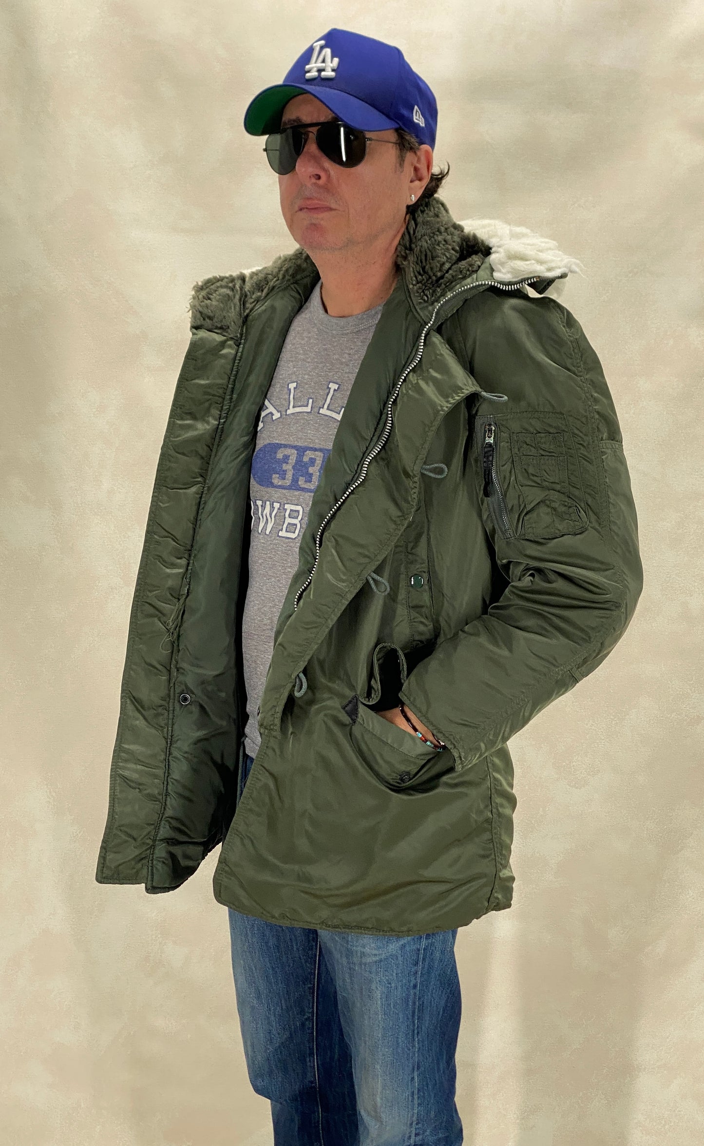 Med .Alpha Industries N2B flyer jacket Made in USA