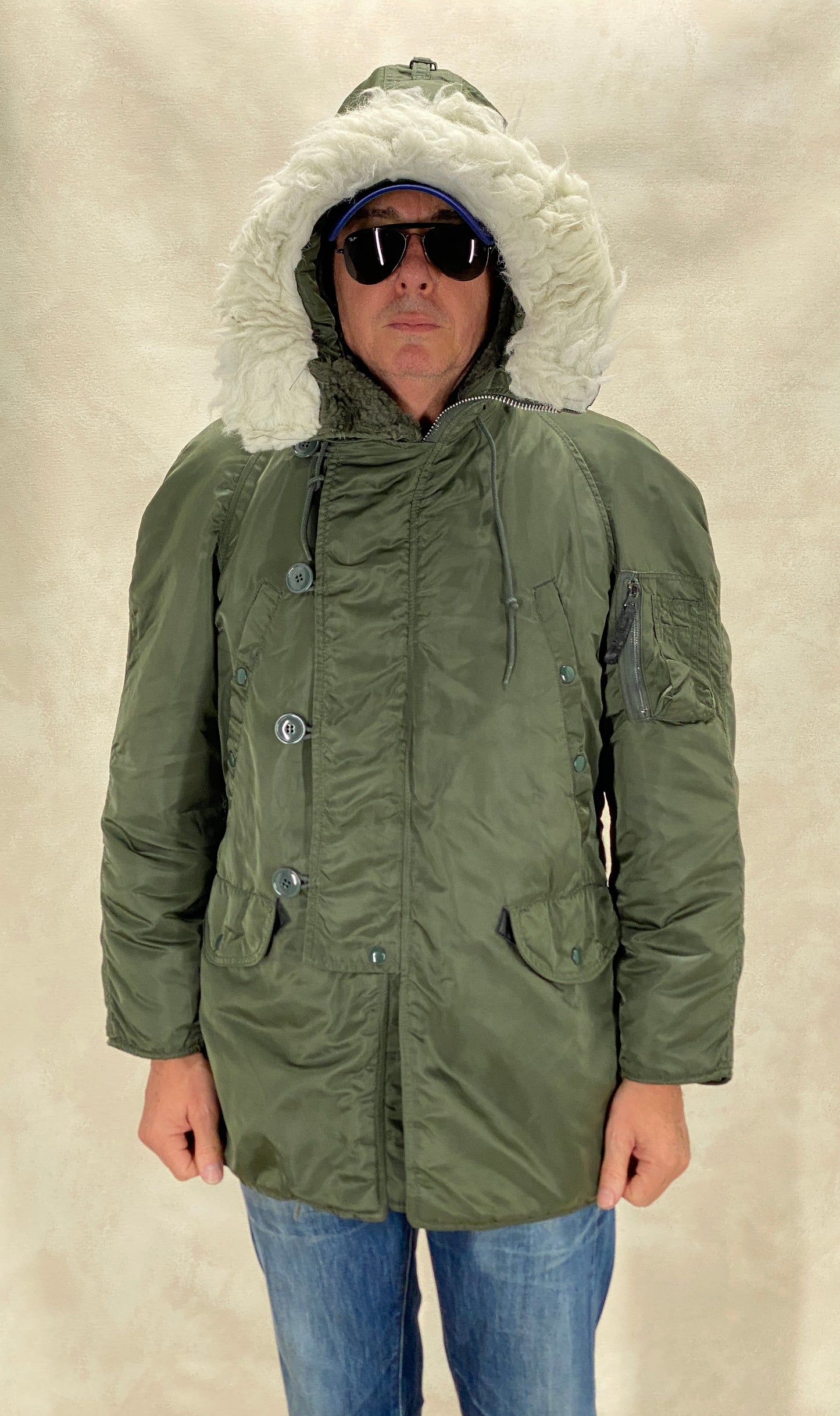 Med .Alpha Industries N2B flyer jacket Made in USA