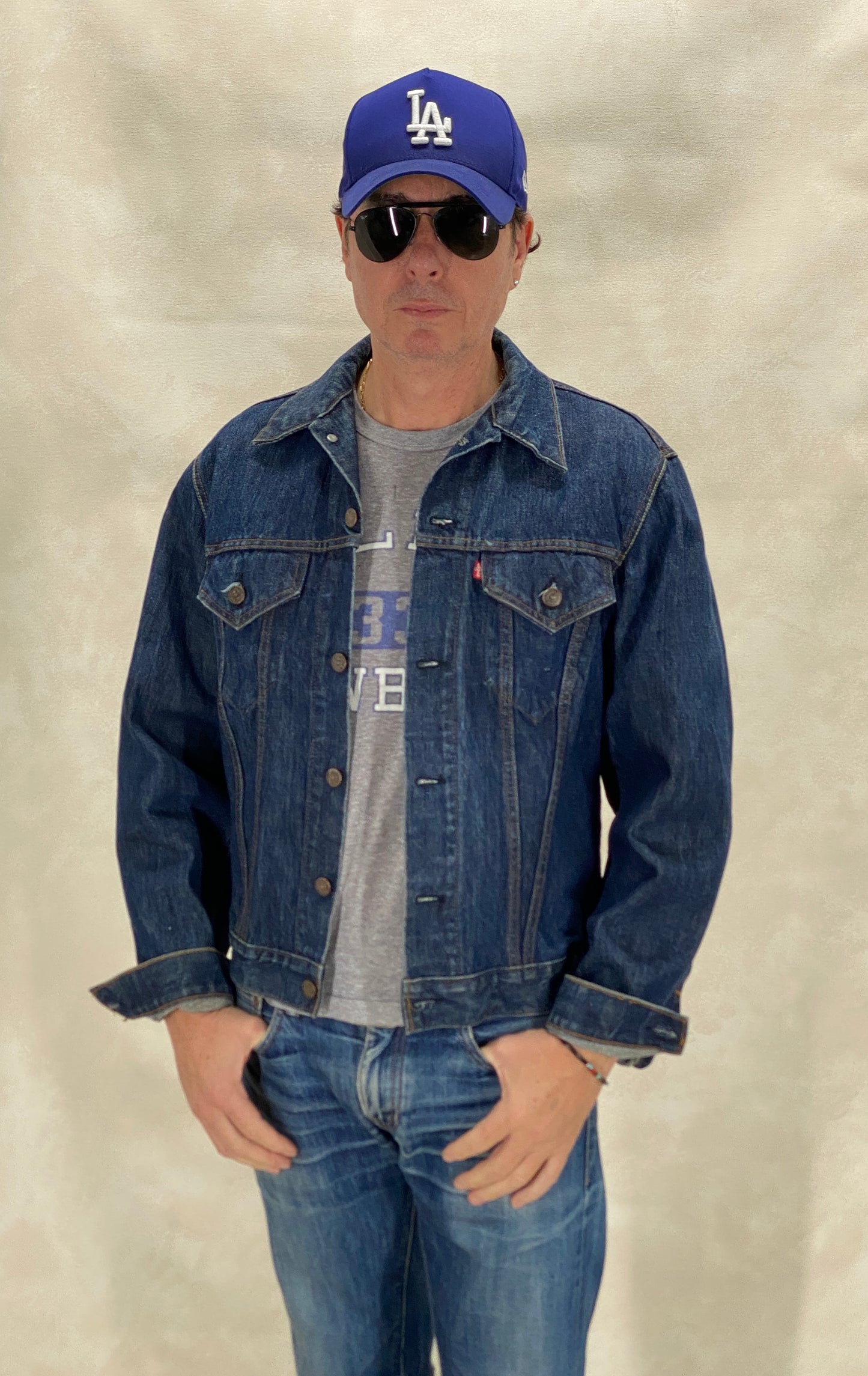 Size 44US / 54EU Guns N Roses Vintage 70s Levi’s Denim Jacket – 2 Pockets – Made in USA