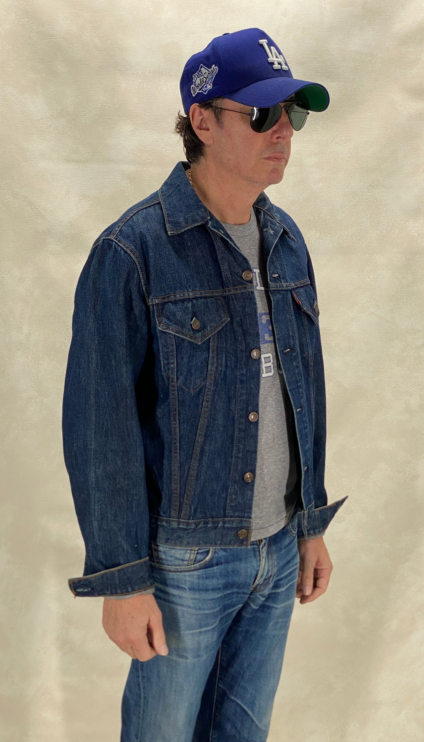 Size 44US / 54EU Guns N Roses Vintage 70s Levi’s Denim Jacket – 2 Pockets – Made in USA