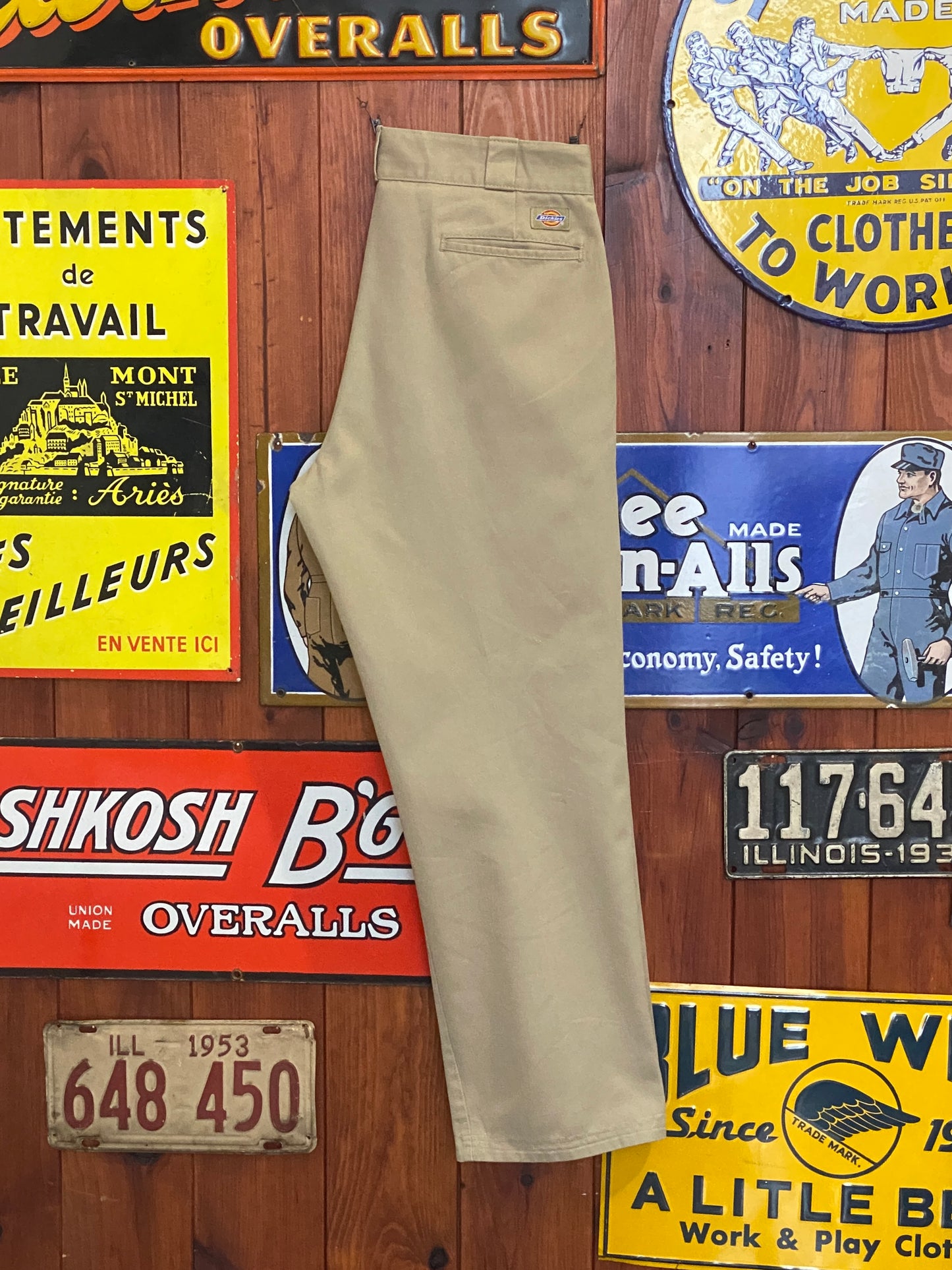 Vintage Beige Dickies Pants Model 874 Size 34x29