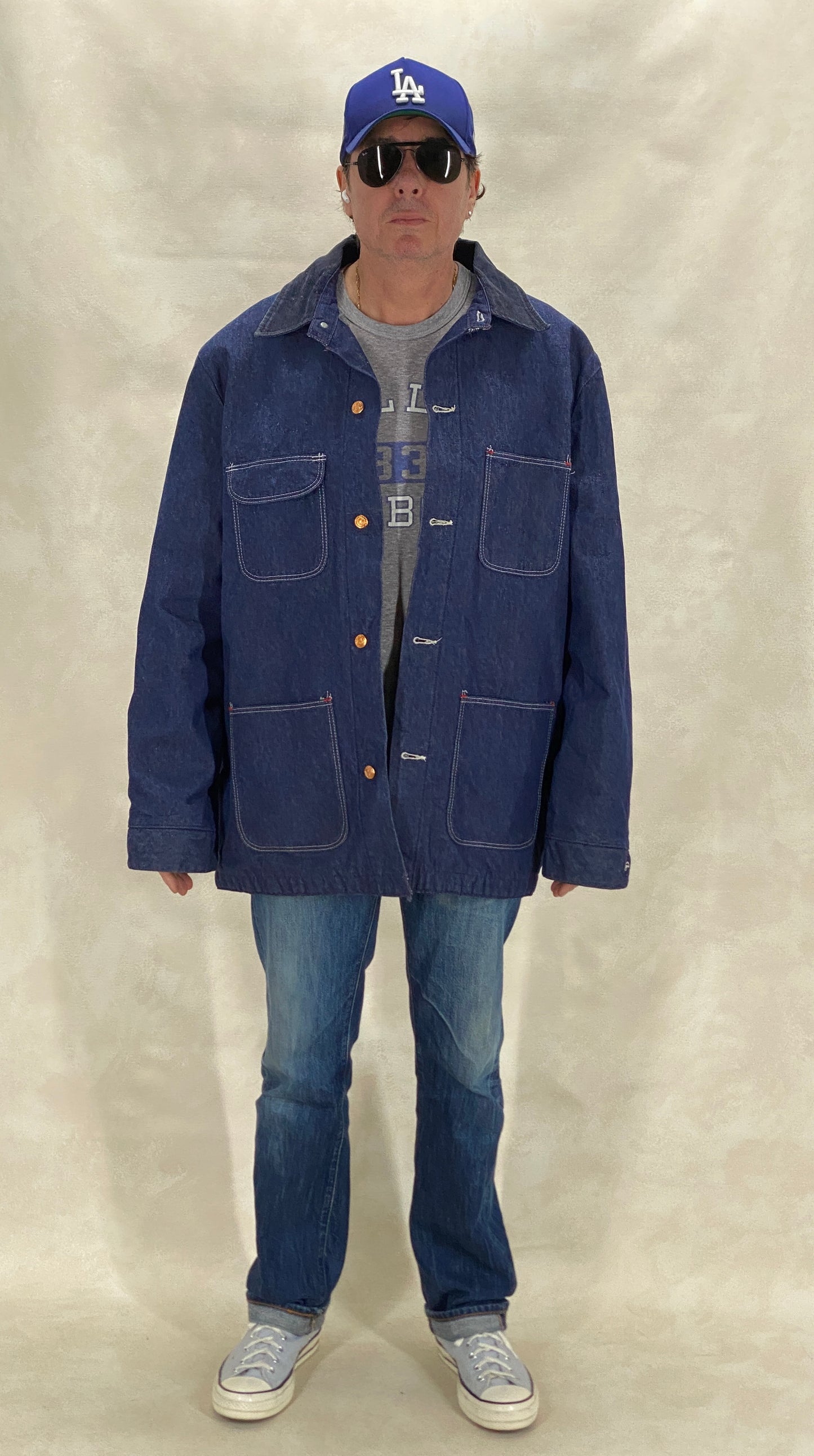 Size Large. Vintage blanket lined Chore coat work jacket