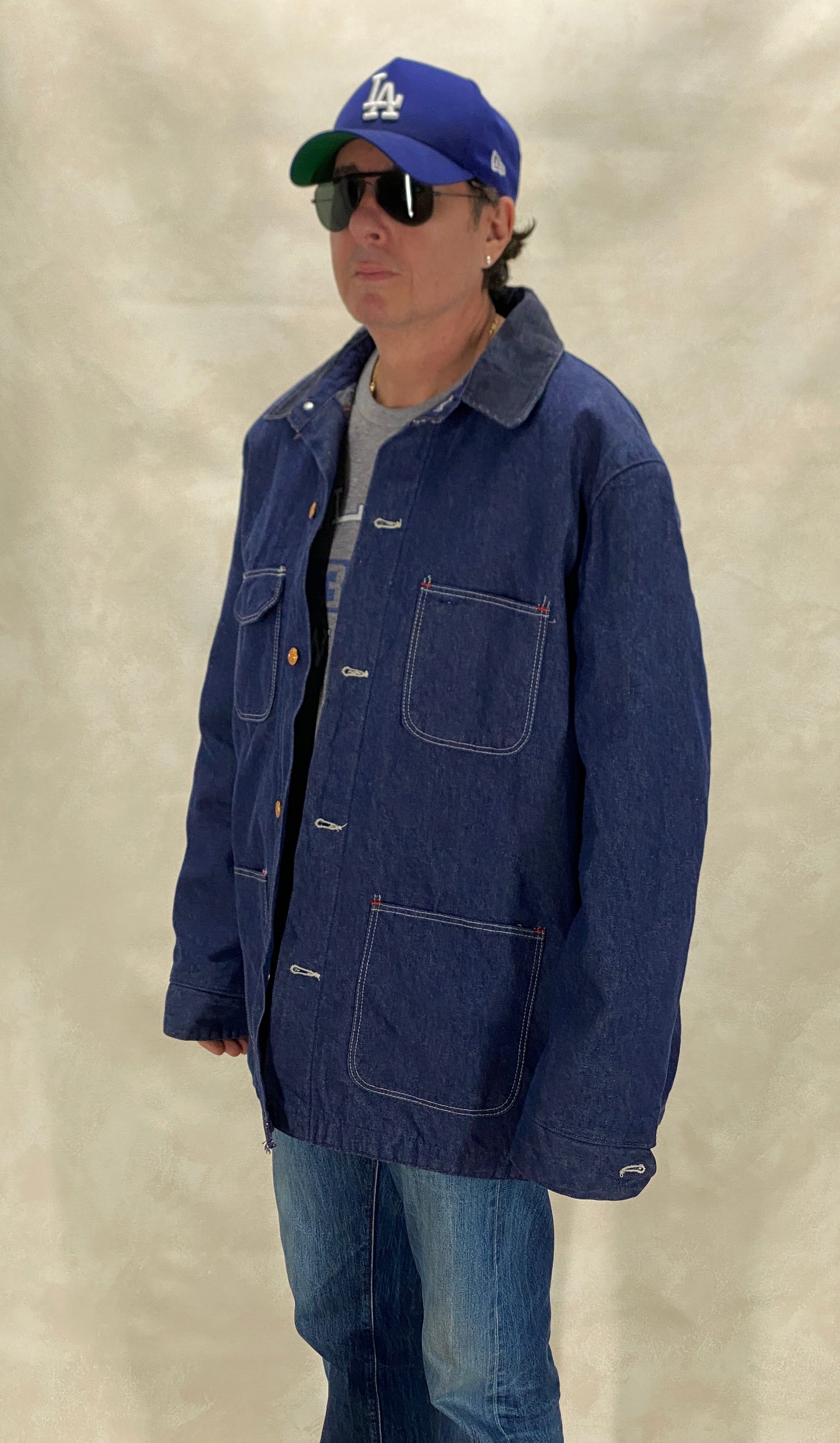 Size Large. Vintage blanket lined Chore coat work jacket