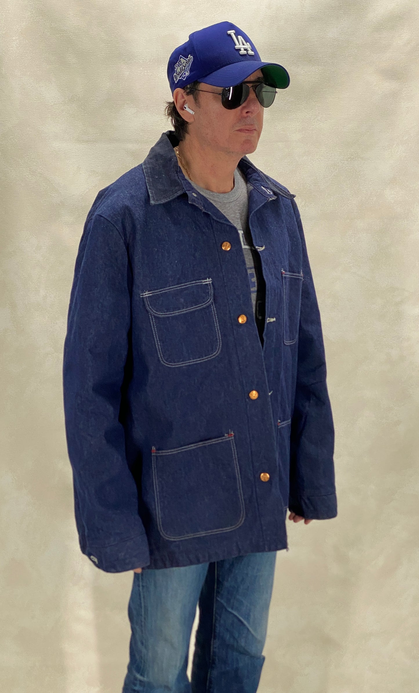 Size Large. Vintage blanket lined Chore coat work jacket