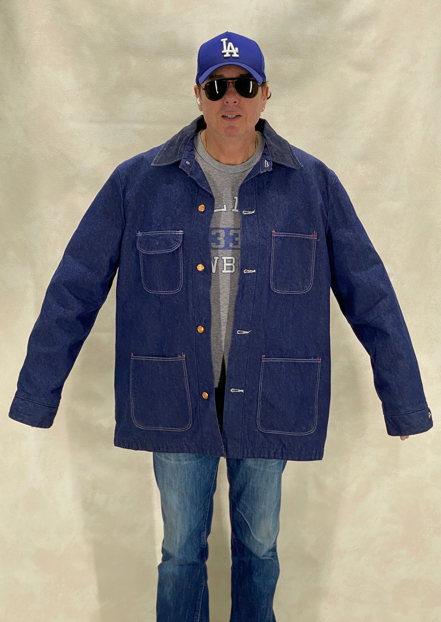 Size Large. Vintage blanket lined Chore coat work jacket