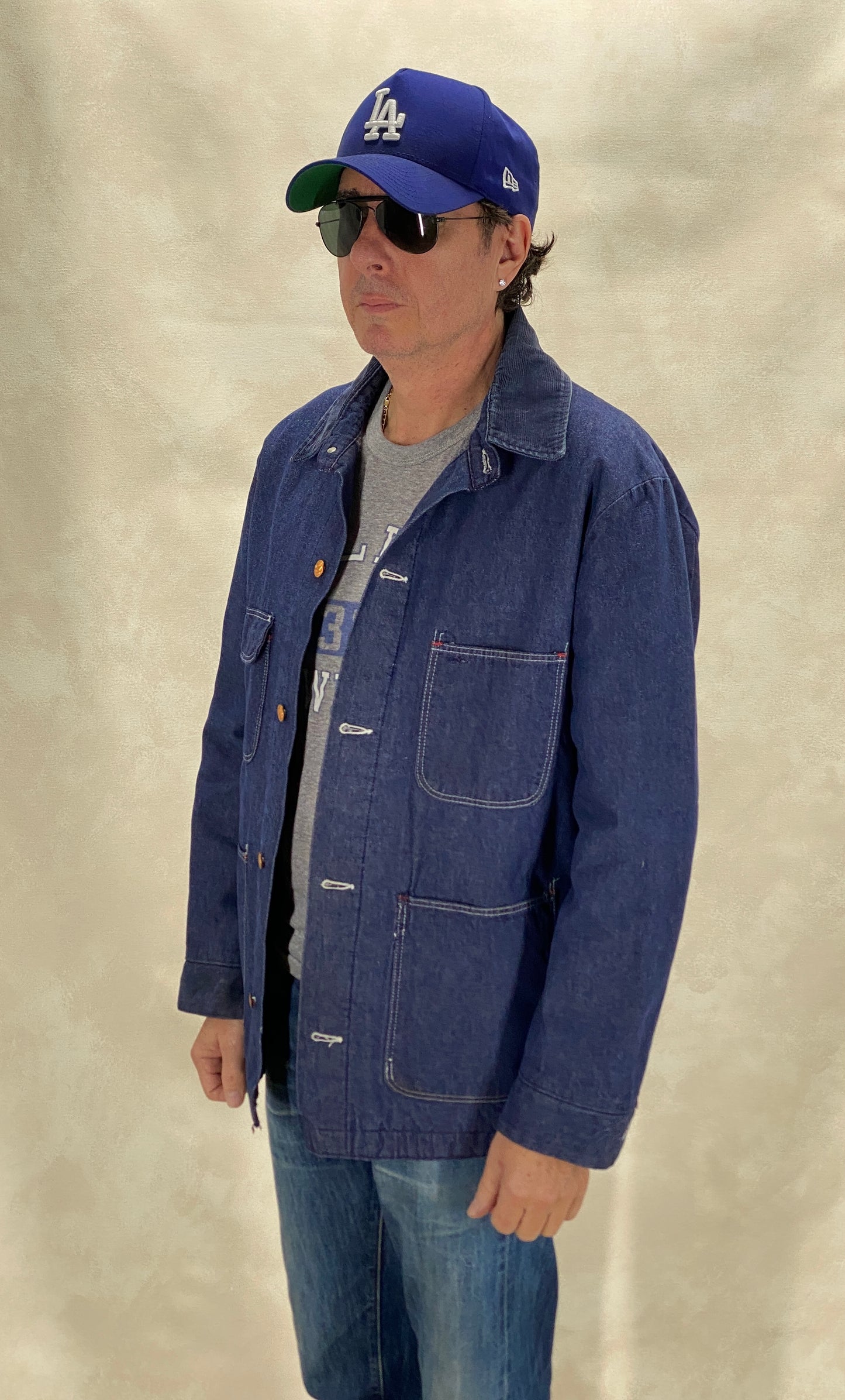 Size Large. Vintage blanket lined Chore coat work jacket