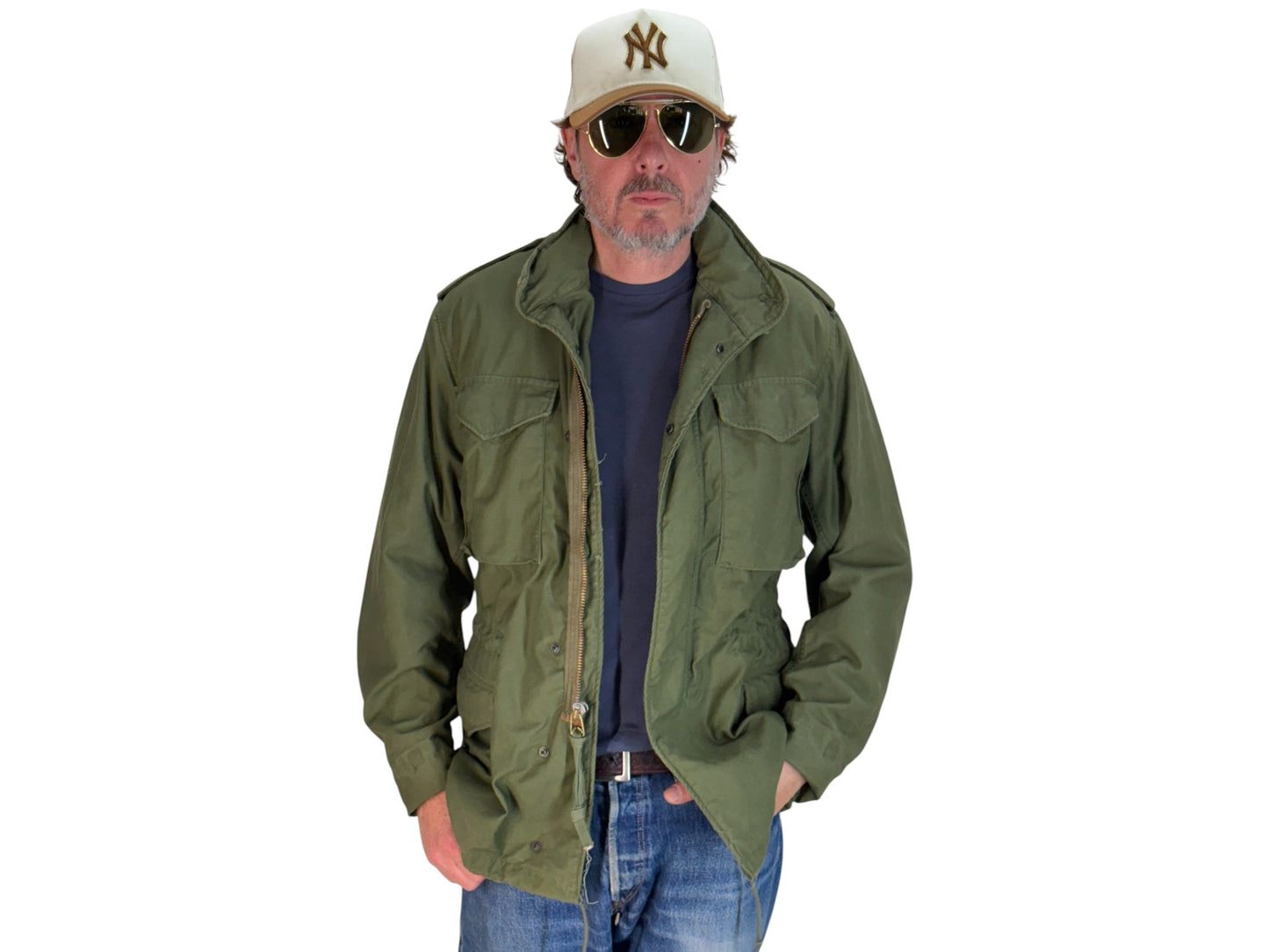 Small Reg. Alpha industries Authentic 1976 US M-65 field jacket .Military