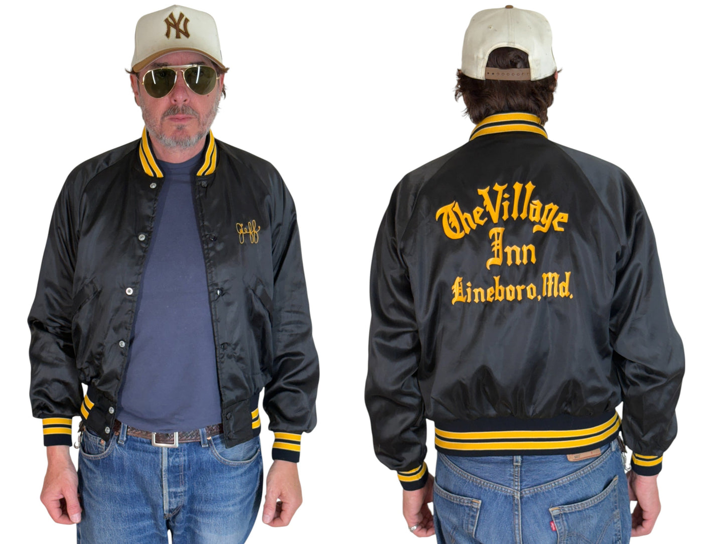 Size Small. Vintage 70s Satin Jacket Made In USA