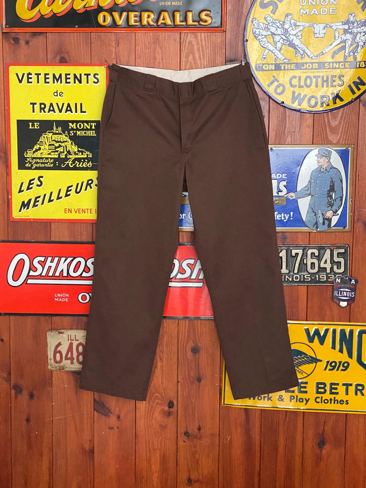 Brown Vintage Dickies Pants Model 874 Size 36X30: Classic Workwear Apparel