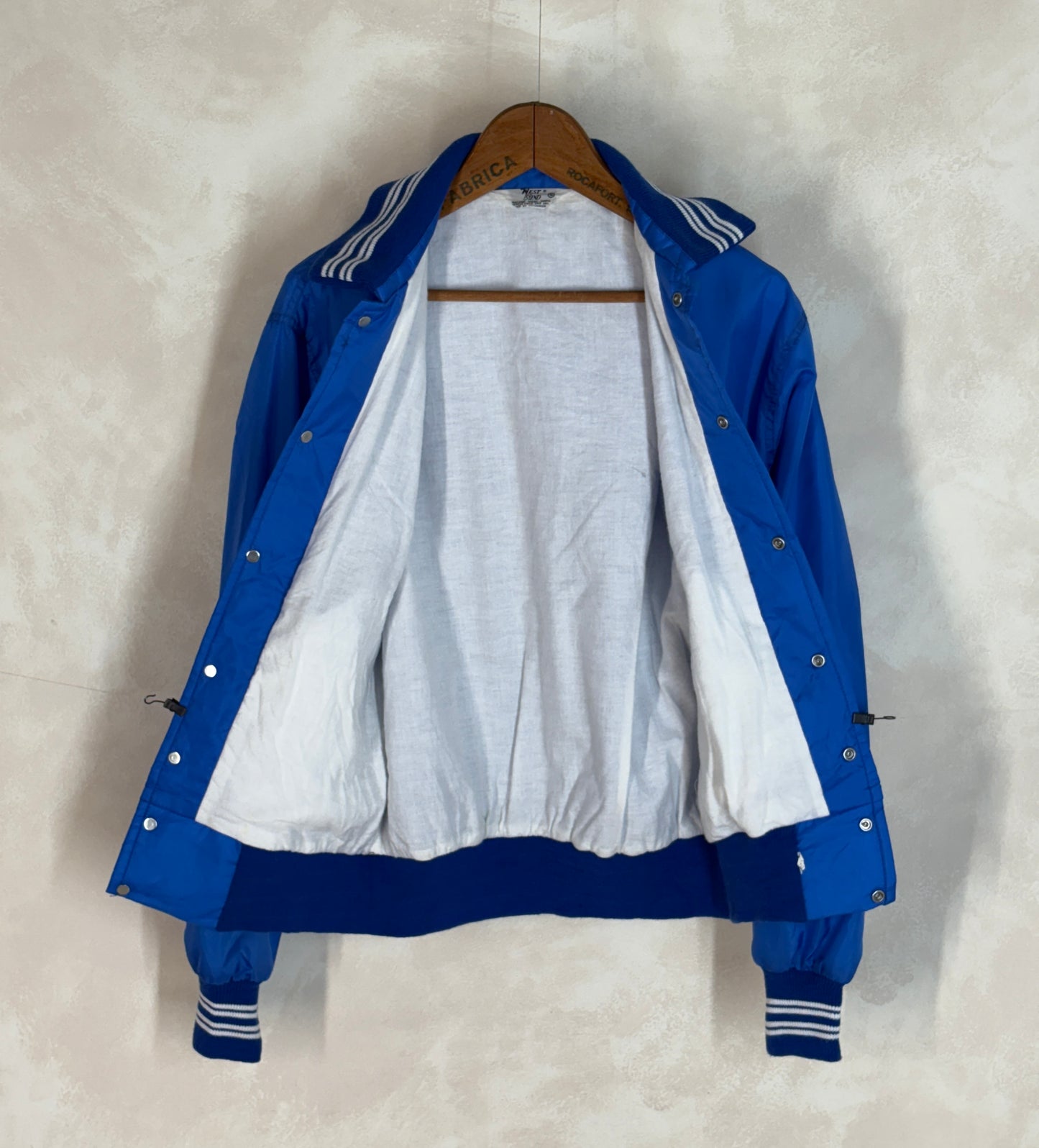 Size Small. Vintage Brotherhood of carpenters 70s Nylon Jacket Made In USA West Wind