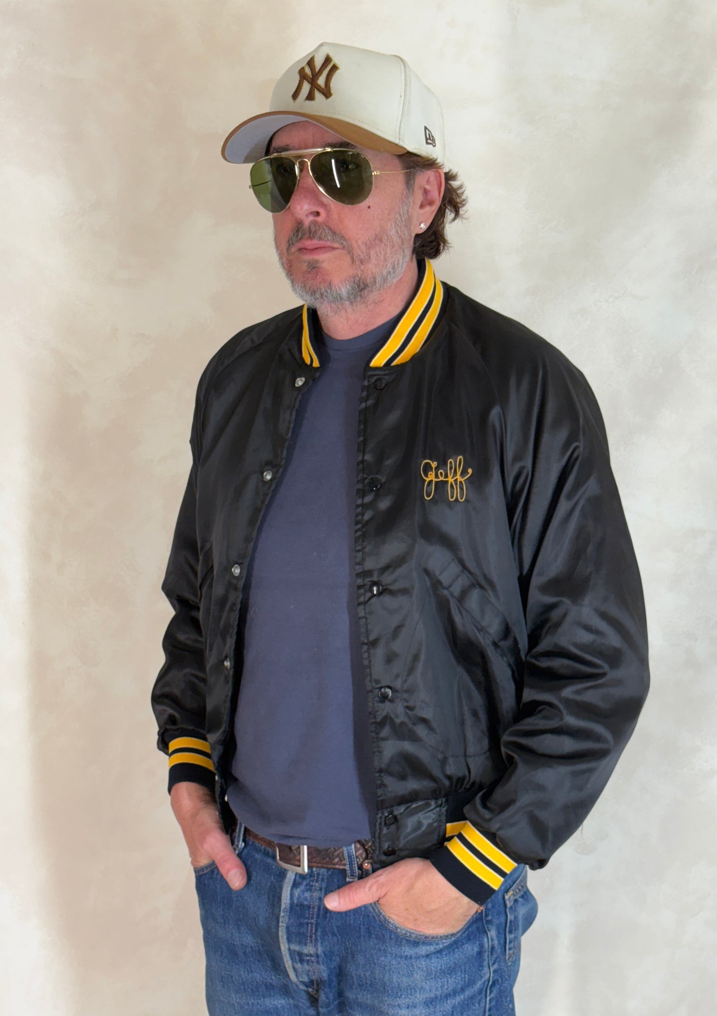 Size Small. Vintage 70s Satin Jacket Made In USA