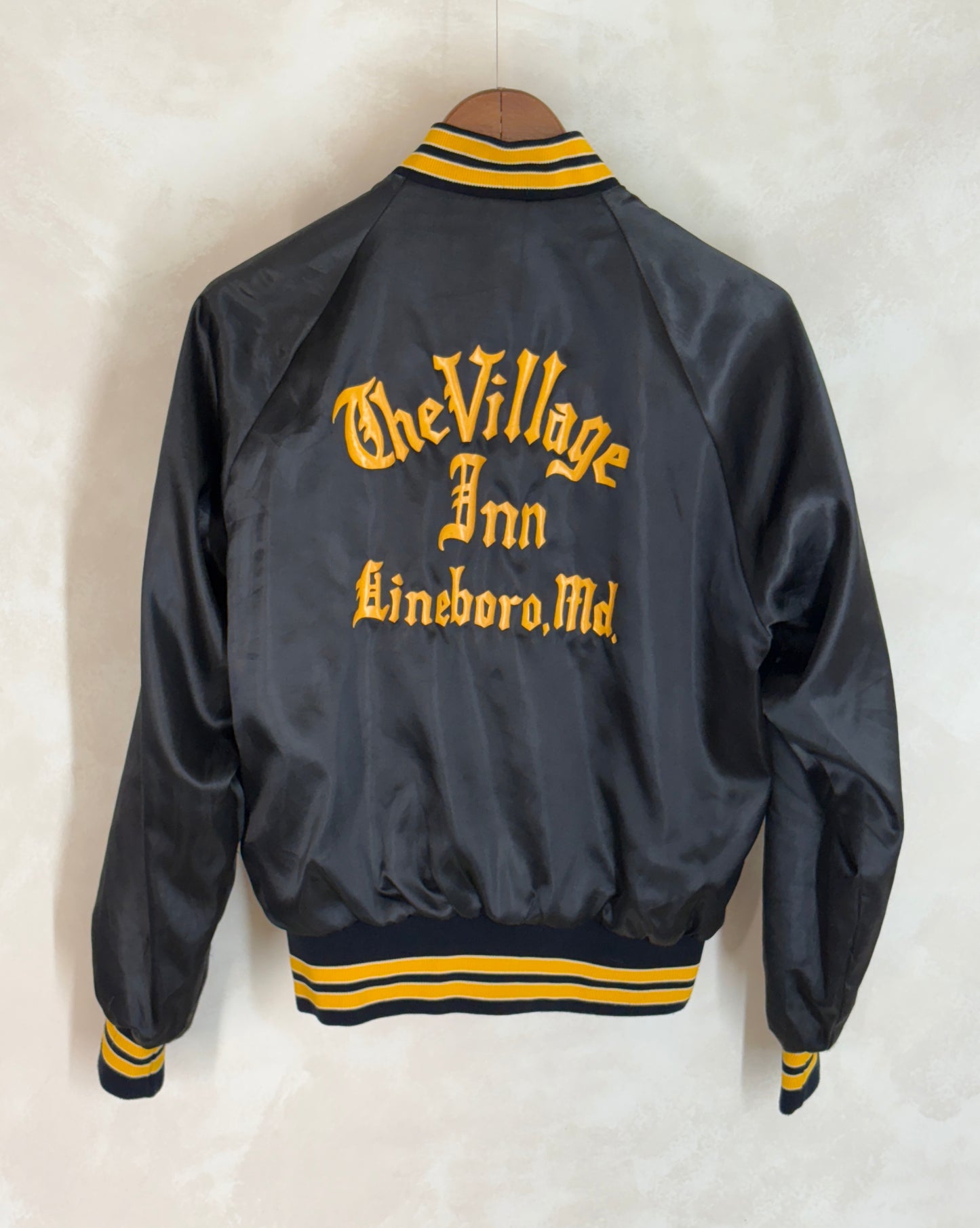 Size Small. Vintage 70s Satin Jacket Made In USA