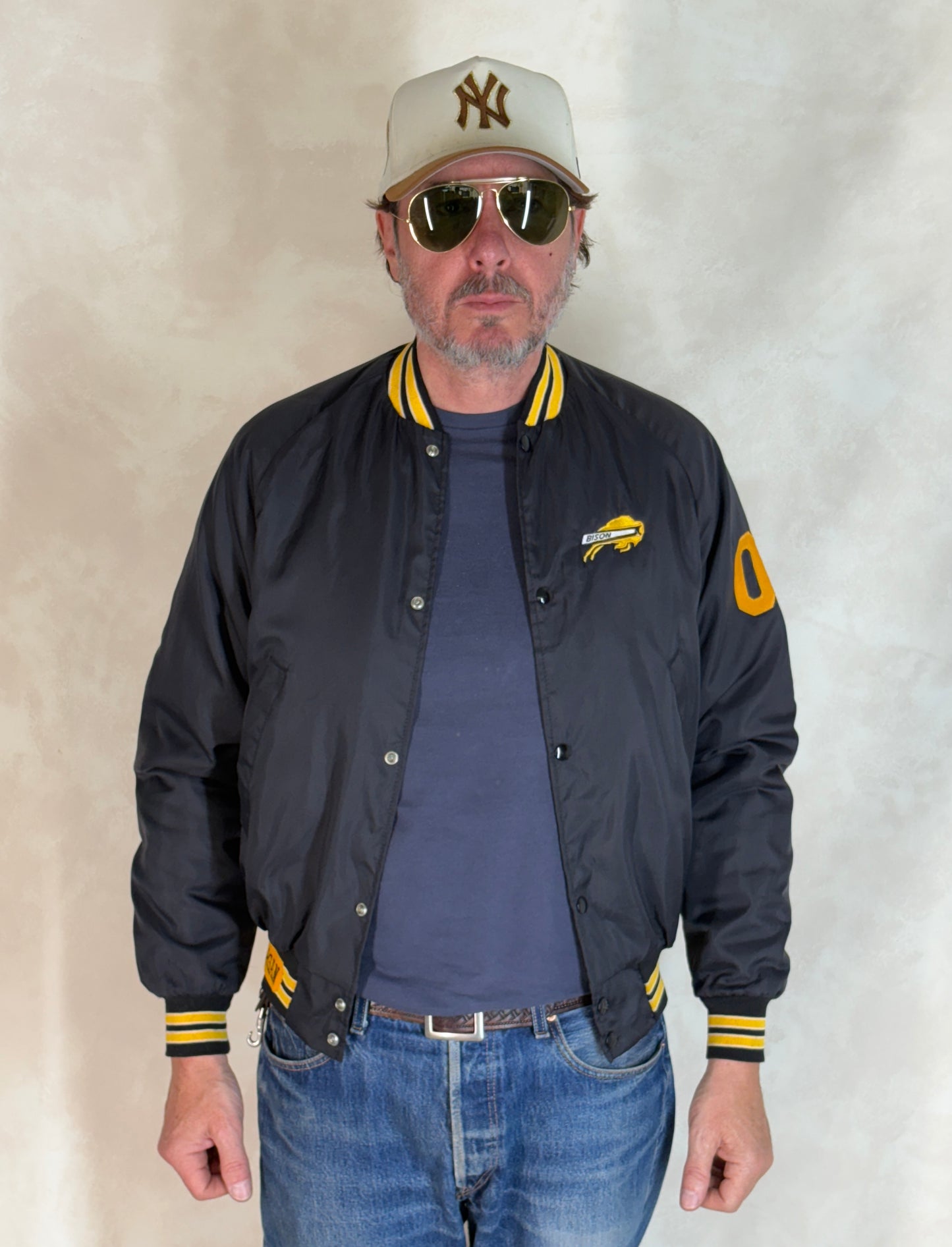 Size Small. Vintage Bison Nylon Jacket Made in USA