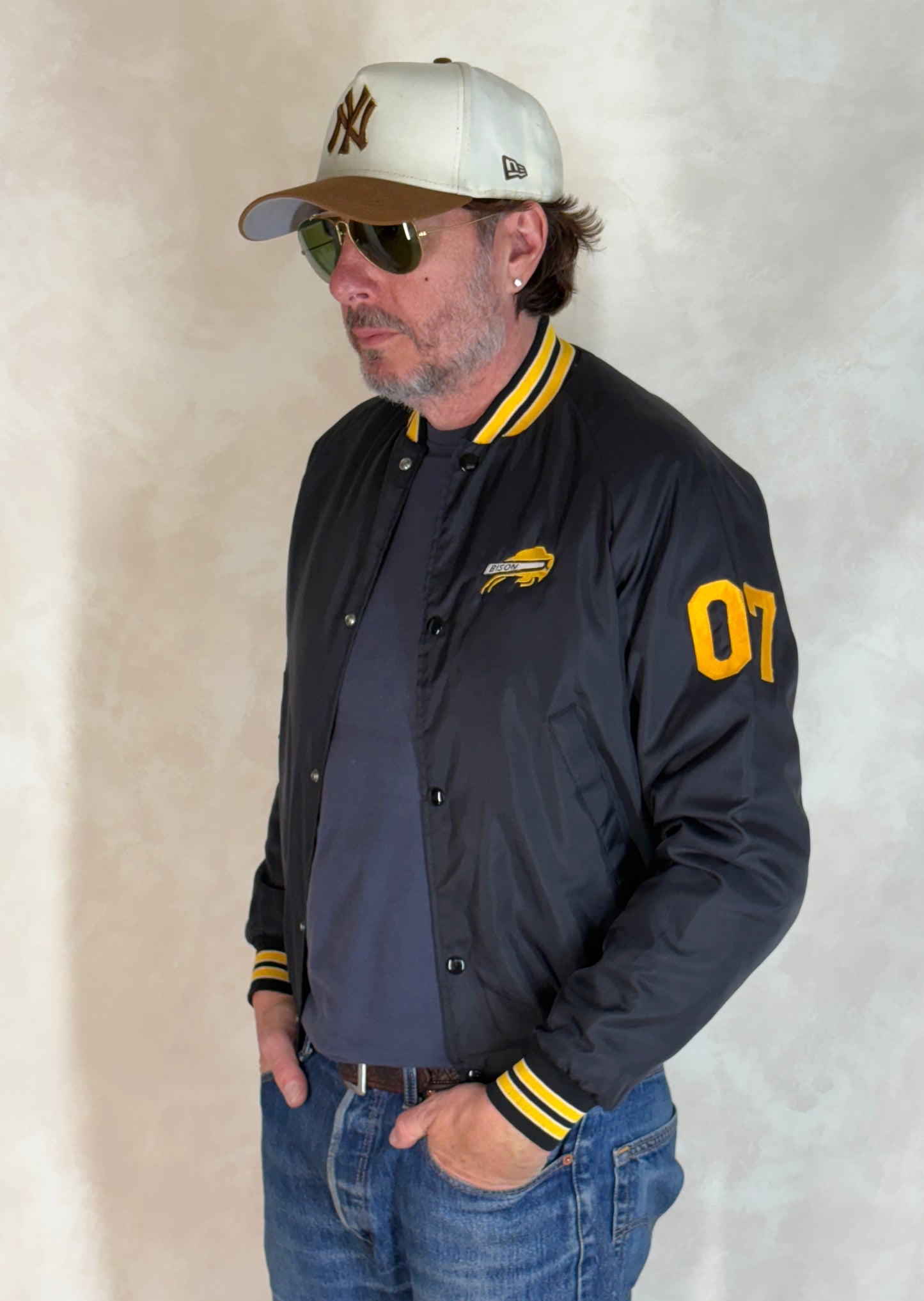 Size Small. Vintage Bison Nylon Jacket Made in USA