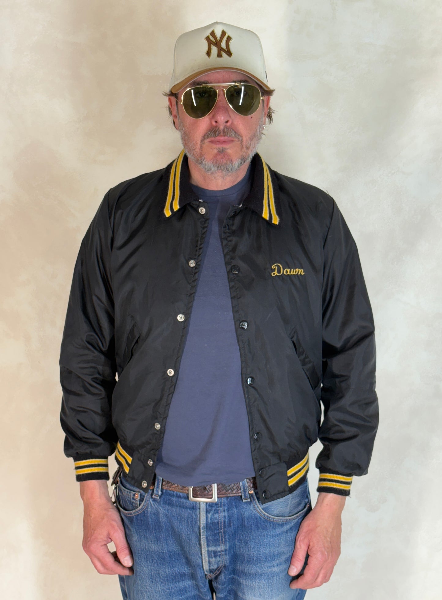 Size XSmall. Vintage 70s Nylon Racing Jacket Made in USA