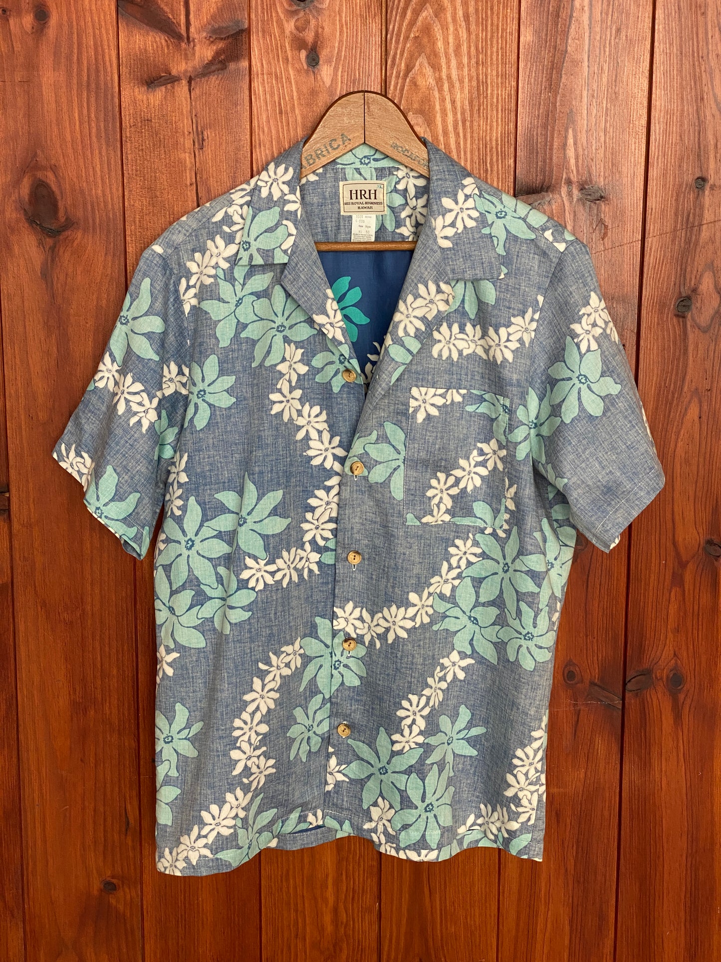 XL. Vintage 80s Hawaiian cotton shirt