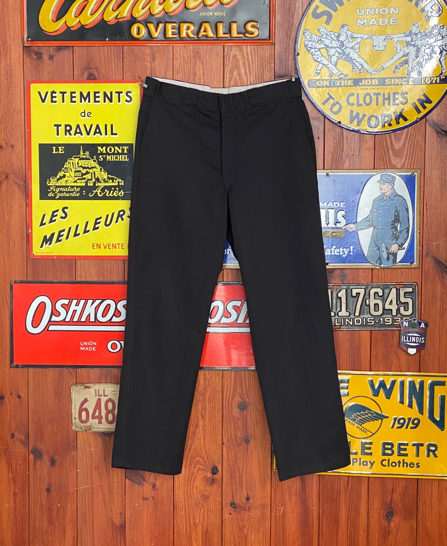 Black Vintage Dickies pants model 874 size 34X32