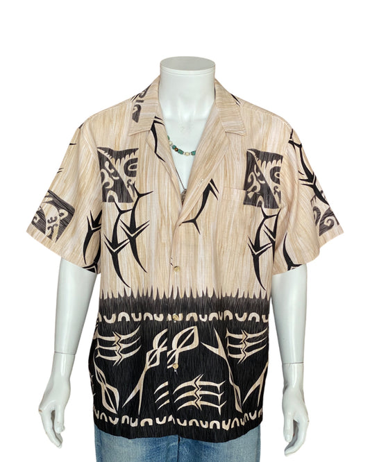 XL. Vintage 80s Hawaiian cotton shirt