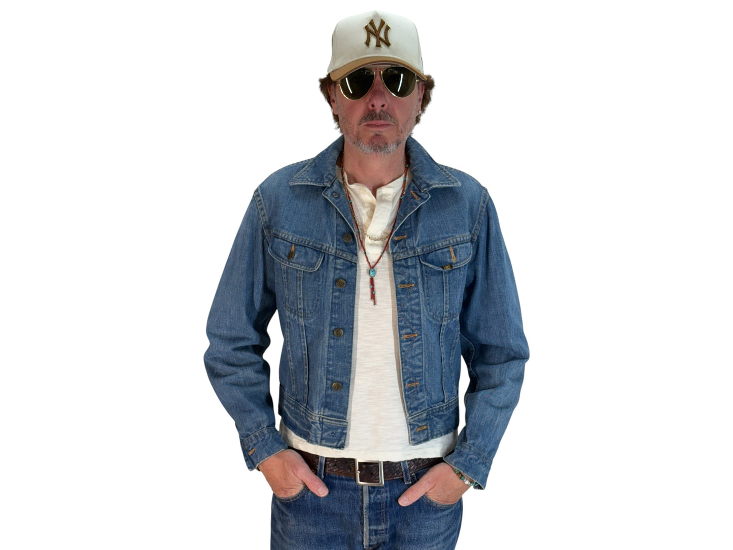 Size 38US / 48EU Vintage 70s Lee 2 pocket Jacket Made in Belgium