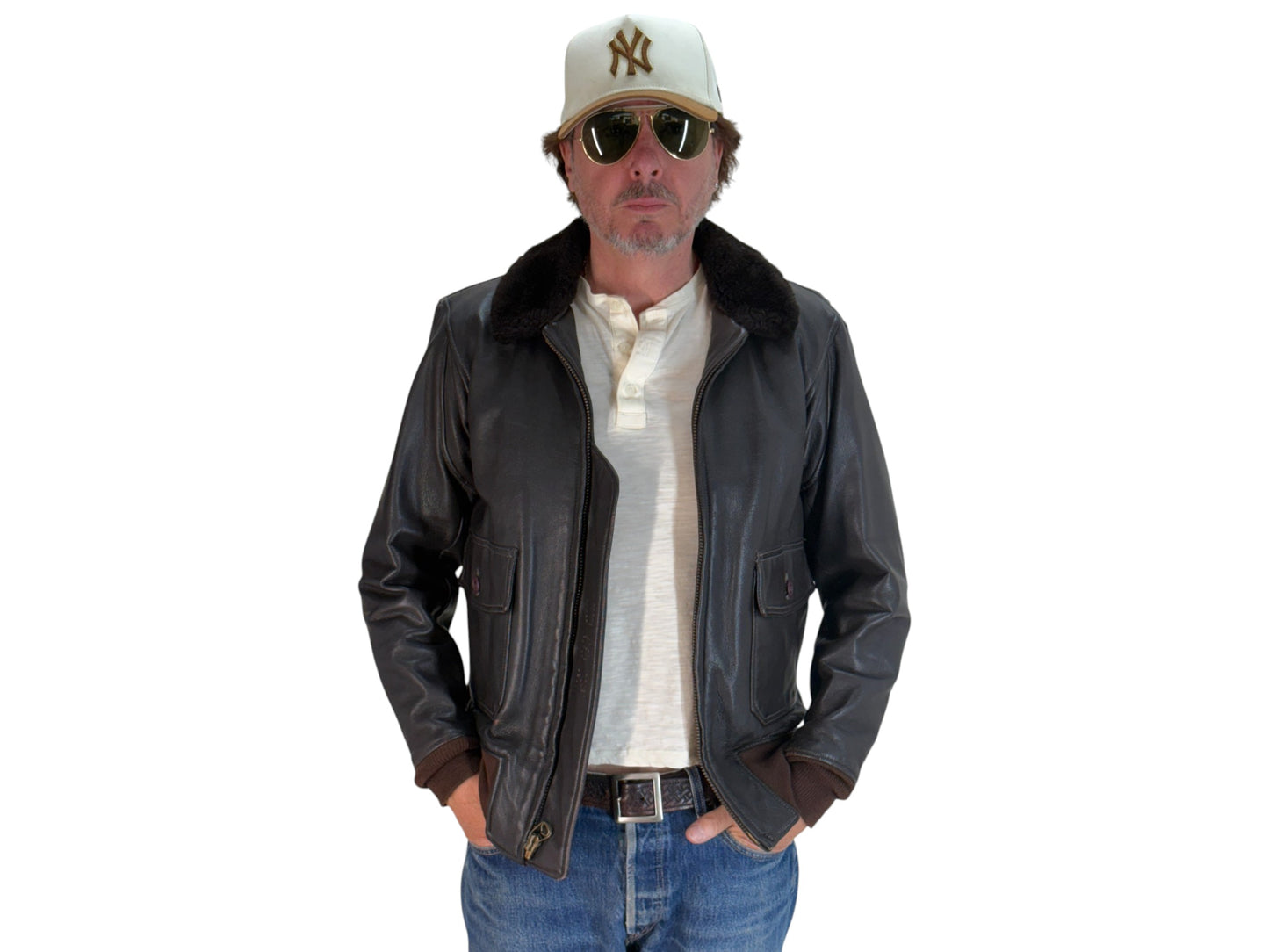 Size 38US / 48EU. 2001 Vintage Cooper G-1 Flight Jacket Made in USA - Leather Bomber