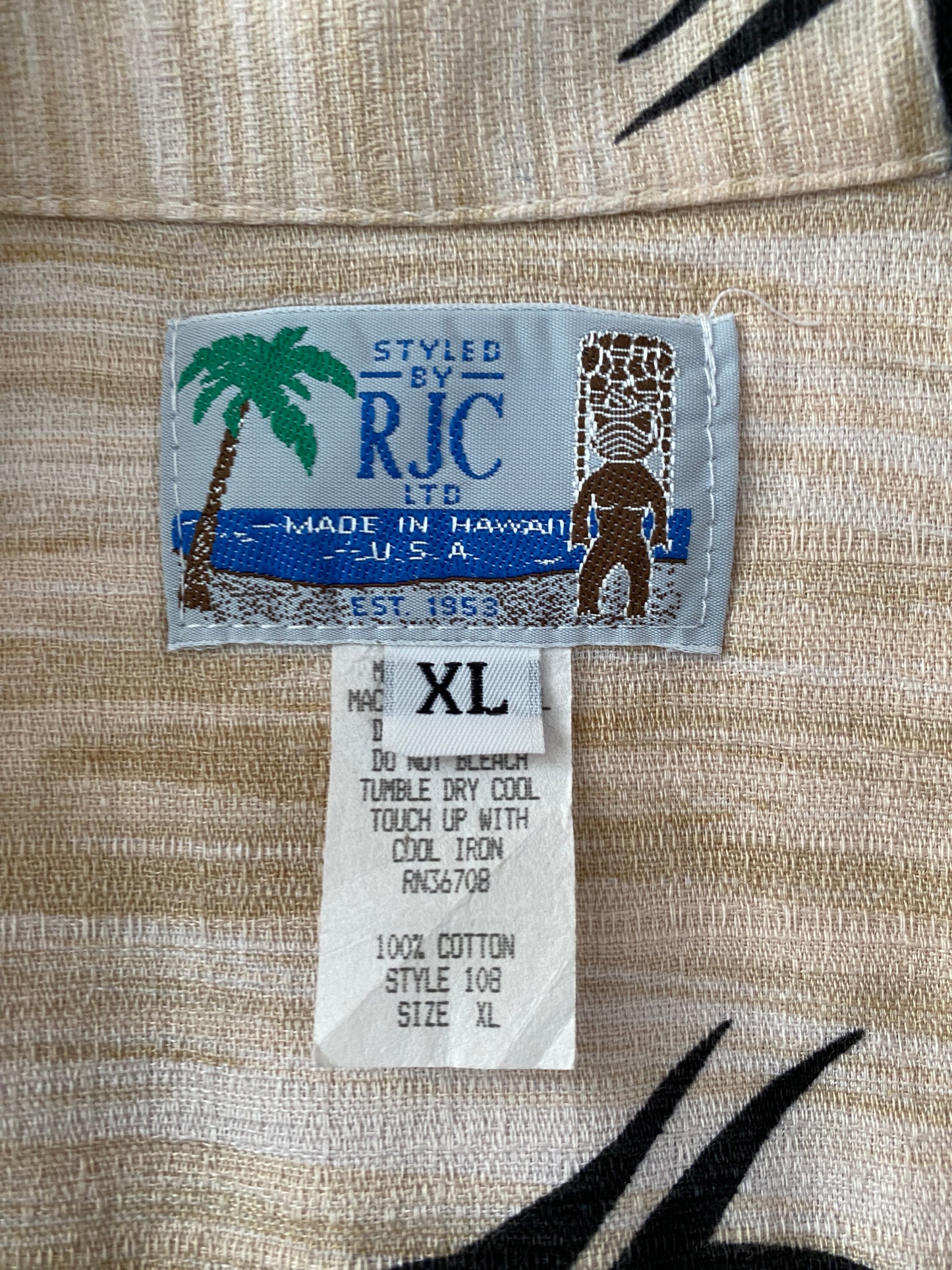 XL. Vintage 80s Hawaiian cotton shirt