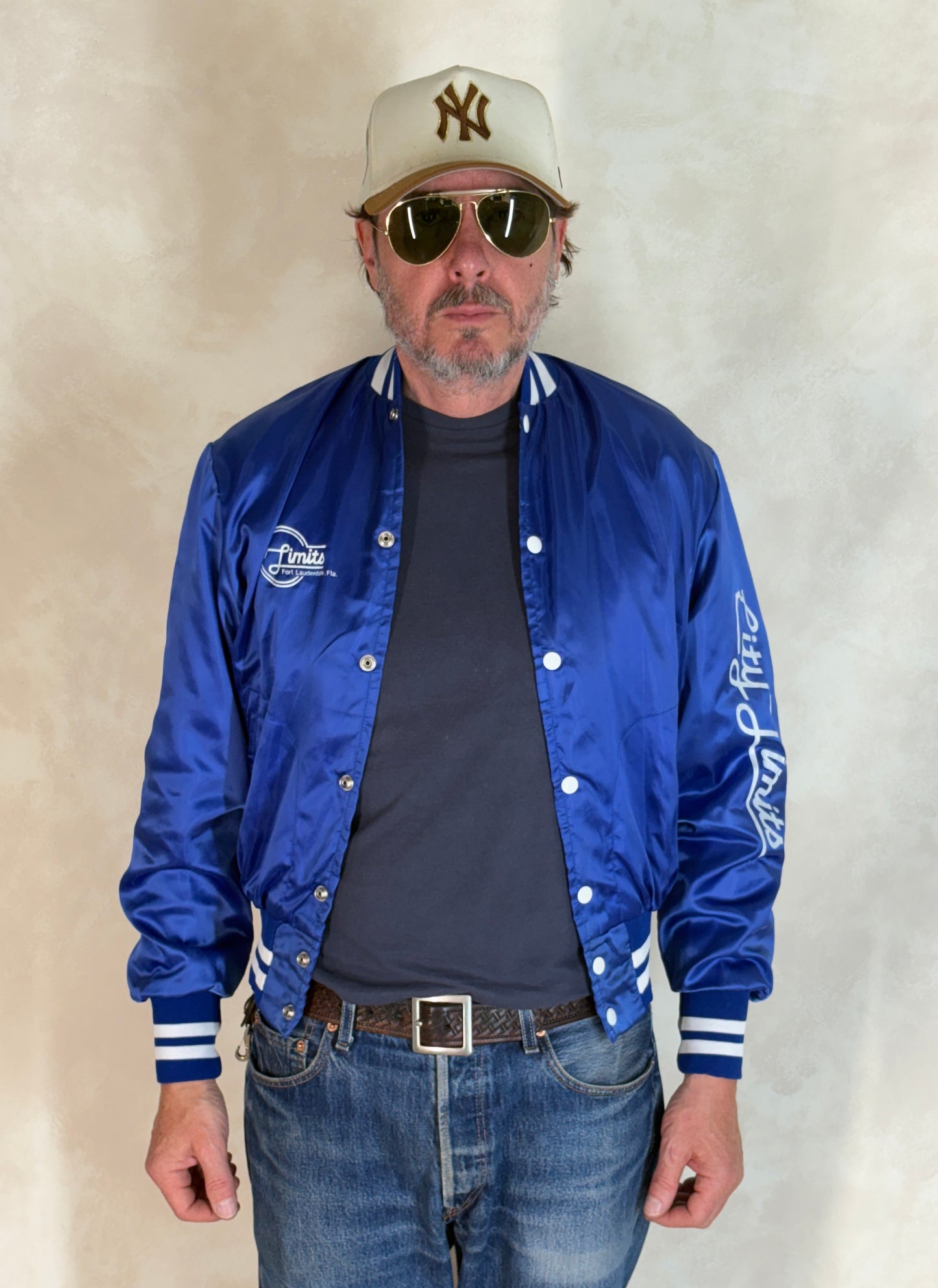 Size Med. Vintage 80s Satin Jacket Made In USA