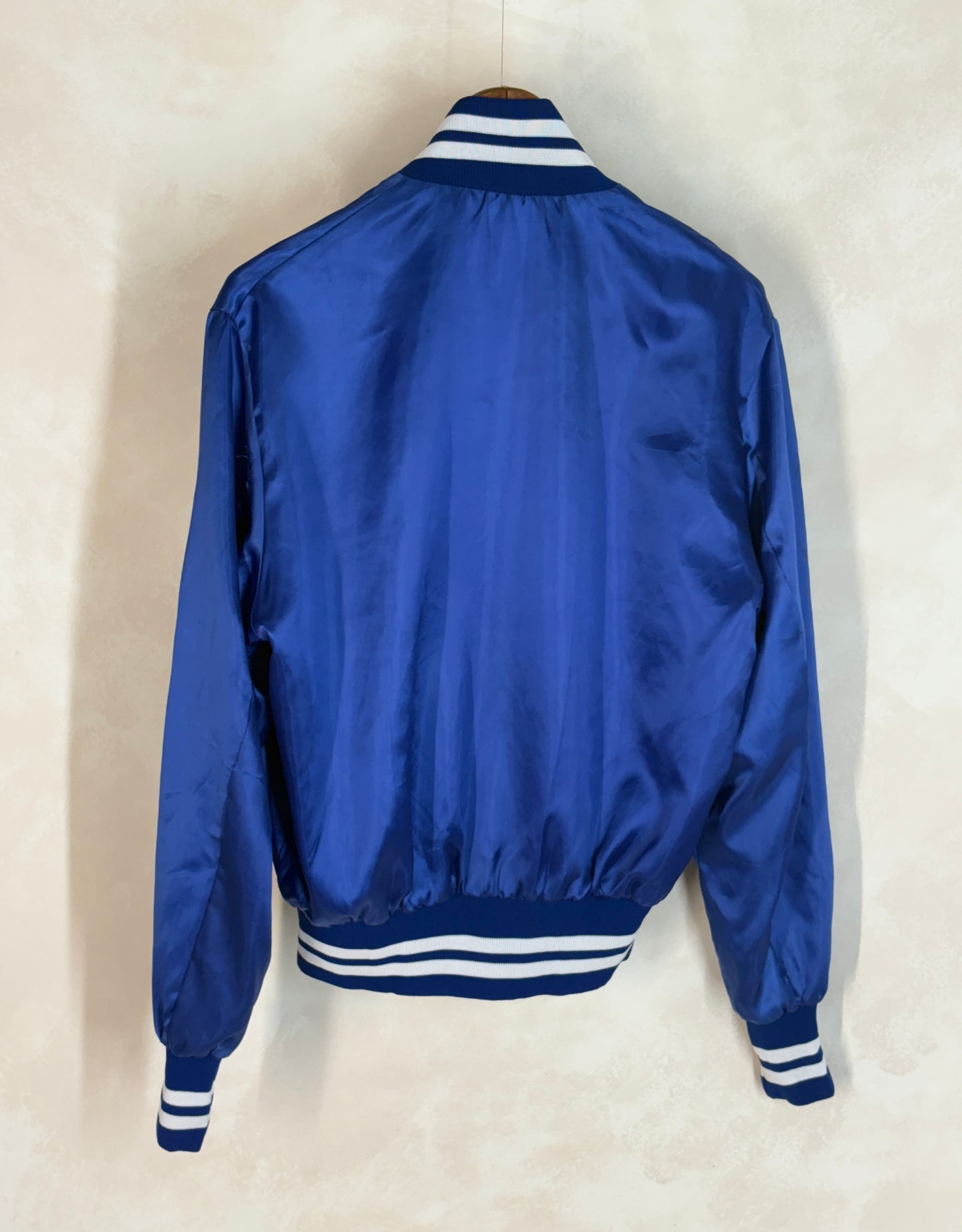 Size Med. Vintage 80s Satin Jacket Made In USA