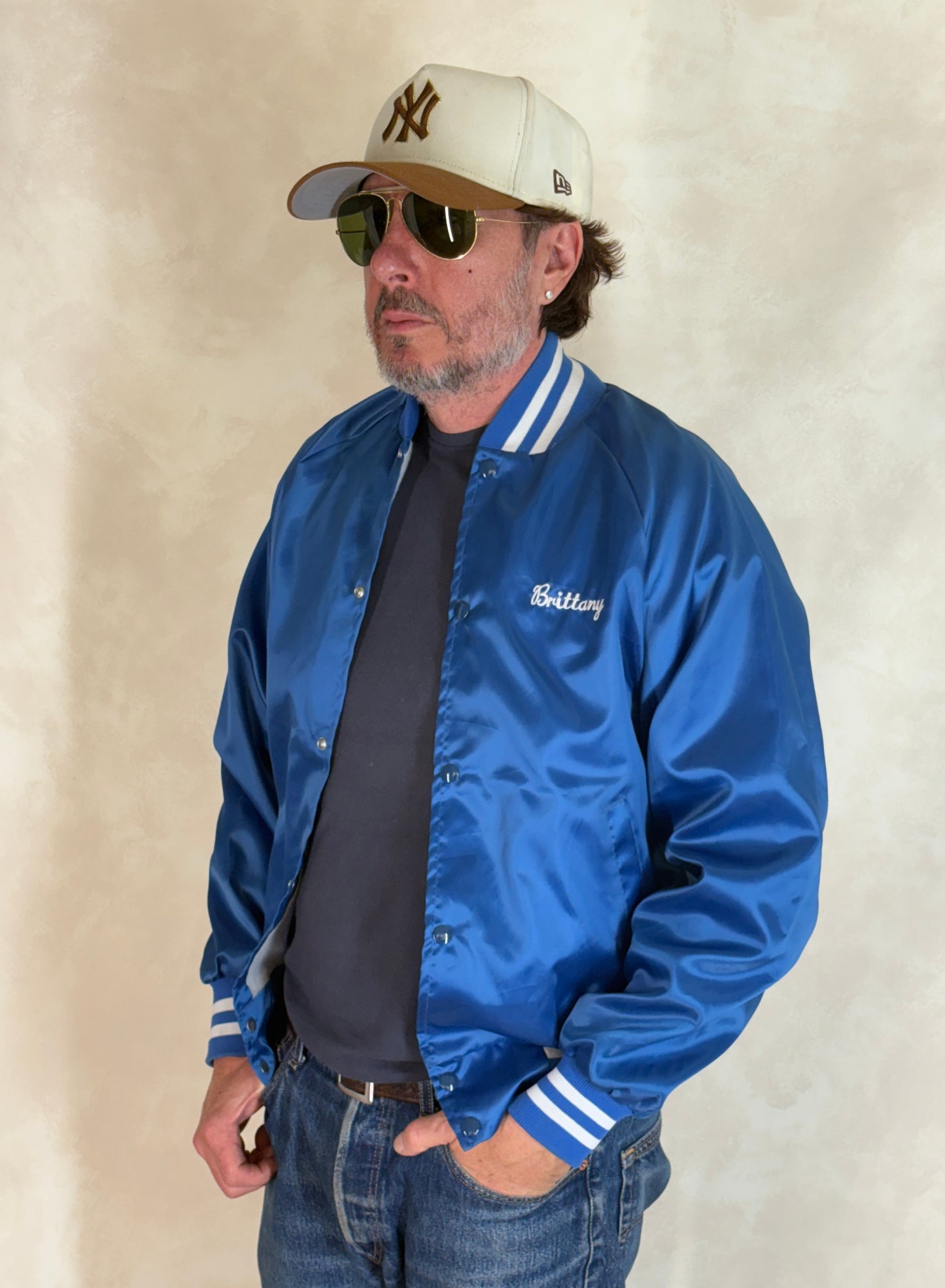 Size Small. Vintage 80s Satin Jacket Made In USA