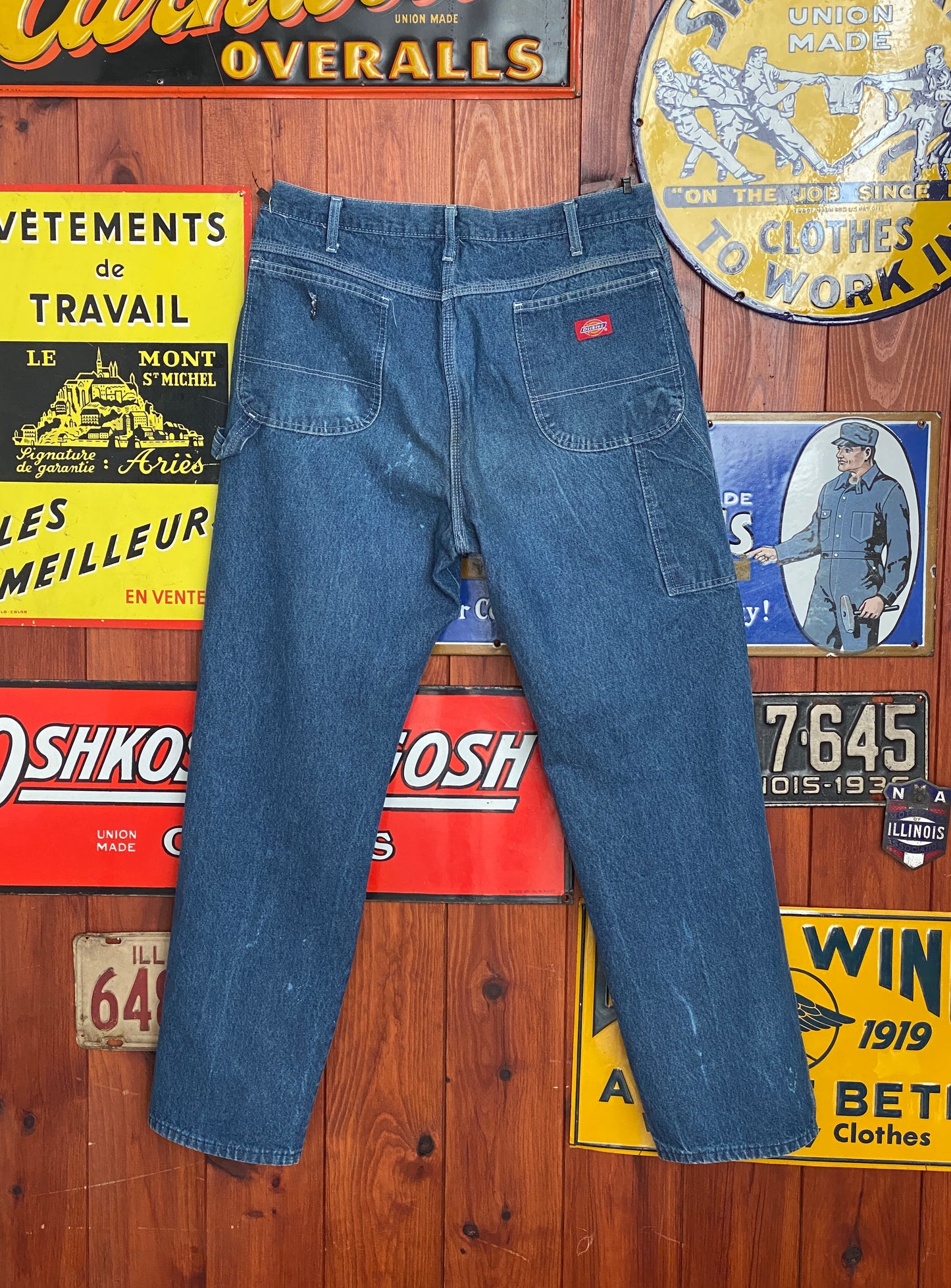Vintage Dickies denim carpenter pants 38X32