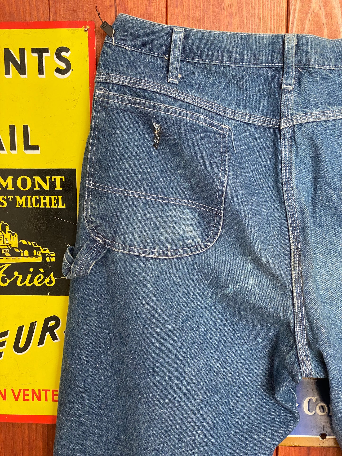 Vintage Dickies denim carpenter pants 38X32