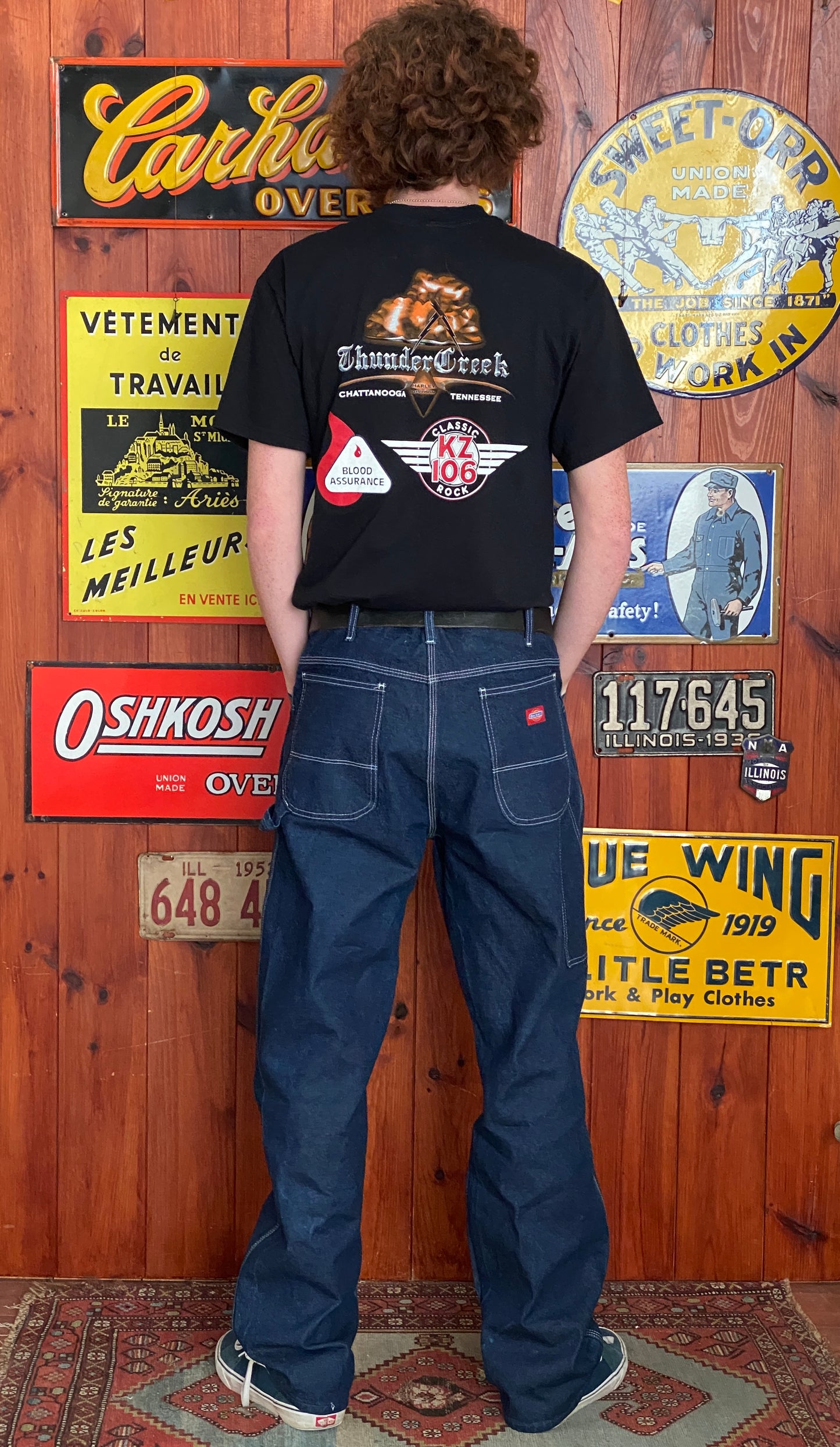 Vintage Dickies denim carpenter pants 36X32