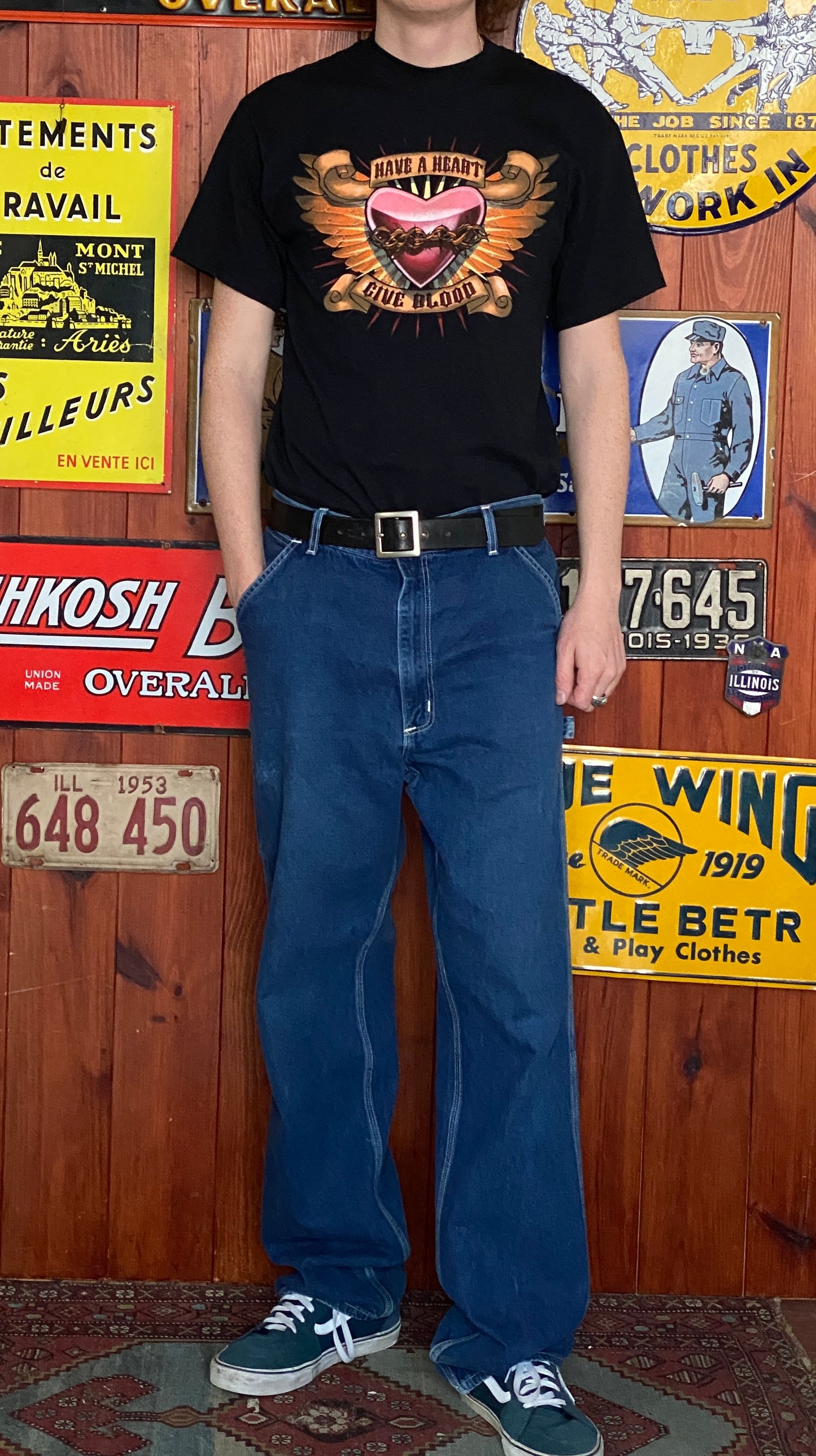 Vintage Carhartt denim carpenter pants 36X36