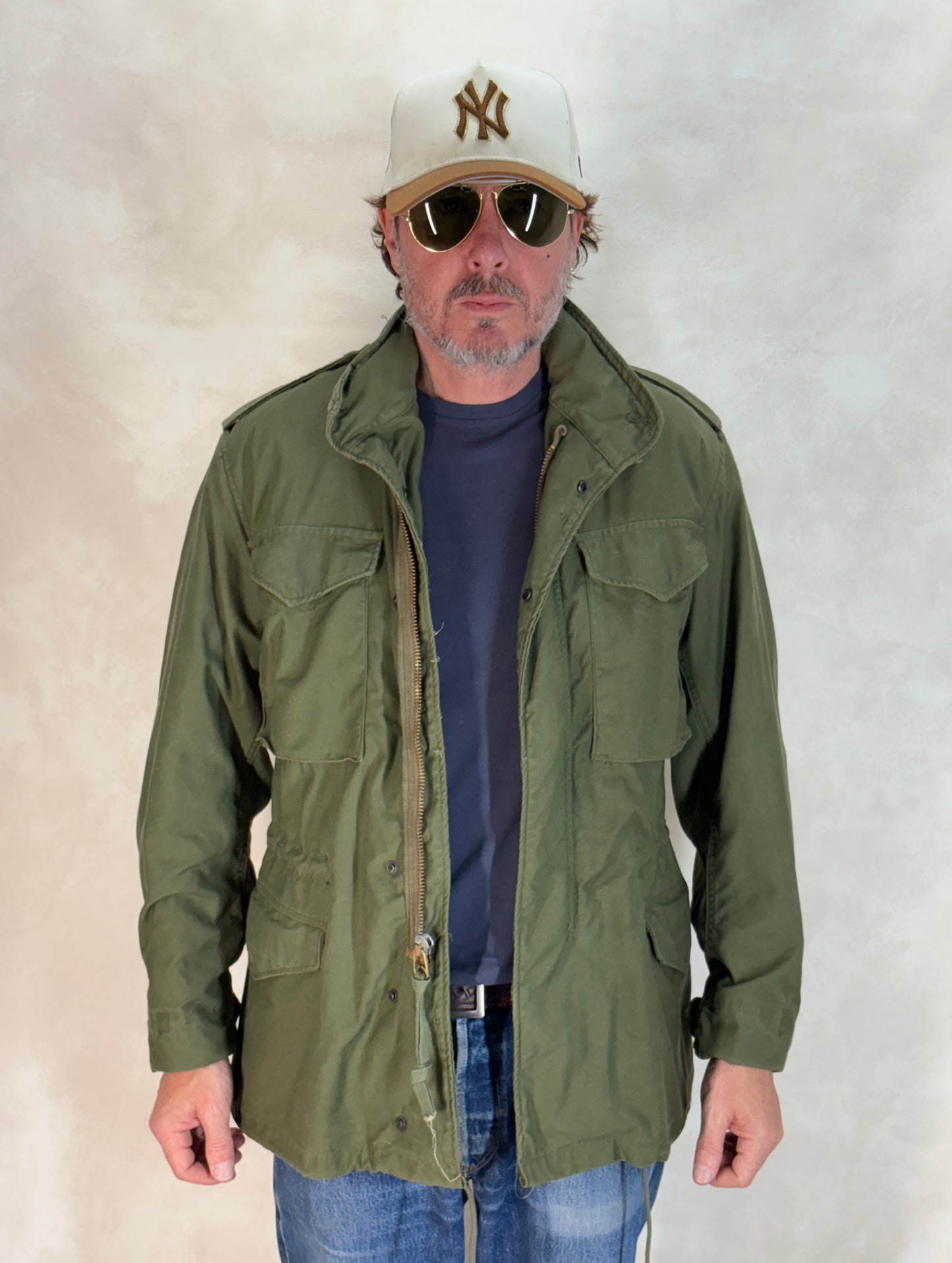 Small Reg. Alpha industries Authentic 1976 US M-65 field jacket .Military