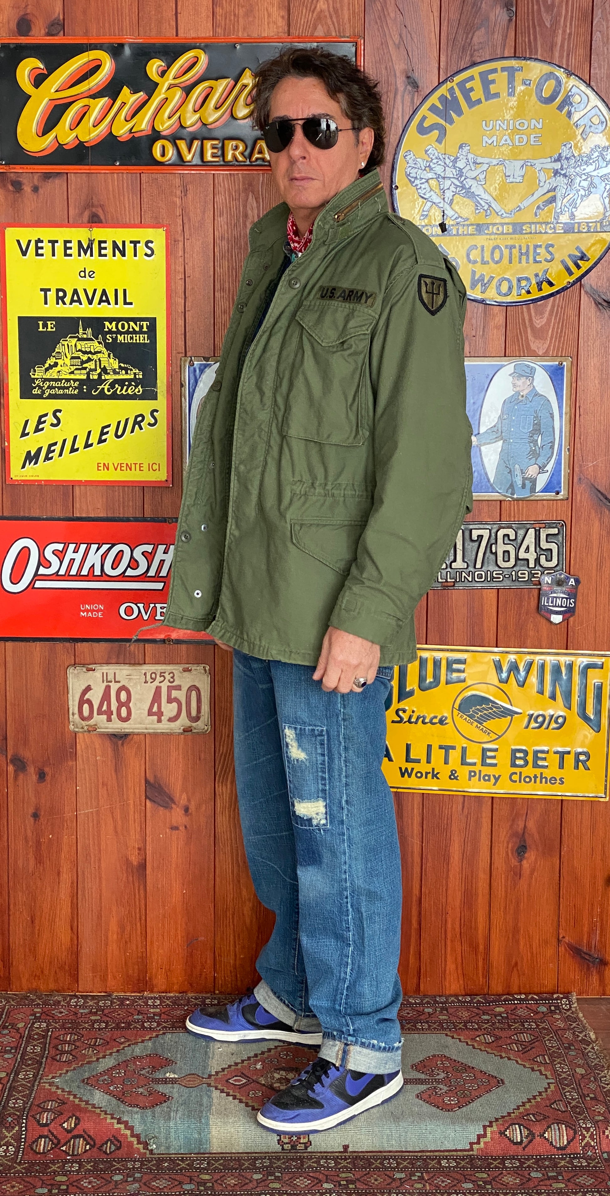 Authentic 1978 US Army Vintage M-65 Field Jacket in Olive Green | Classic Military Apparel with Timeless Style and Durability
