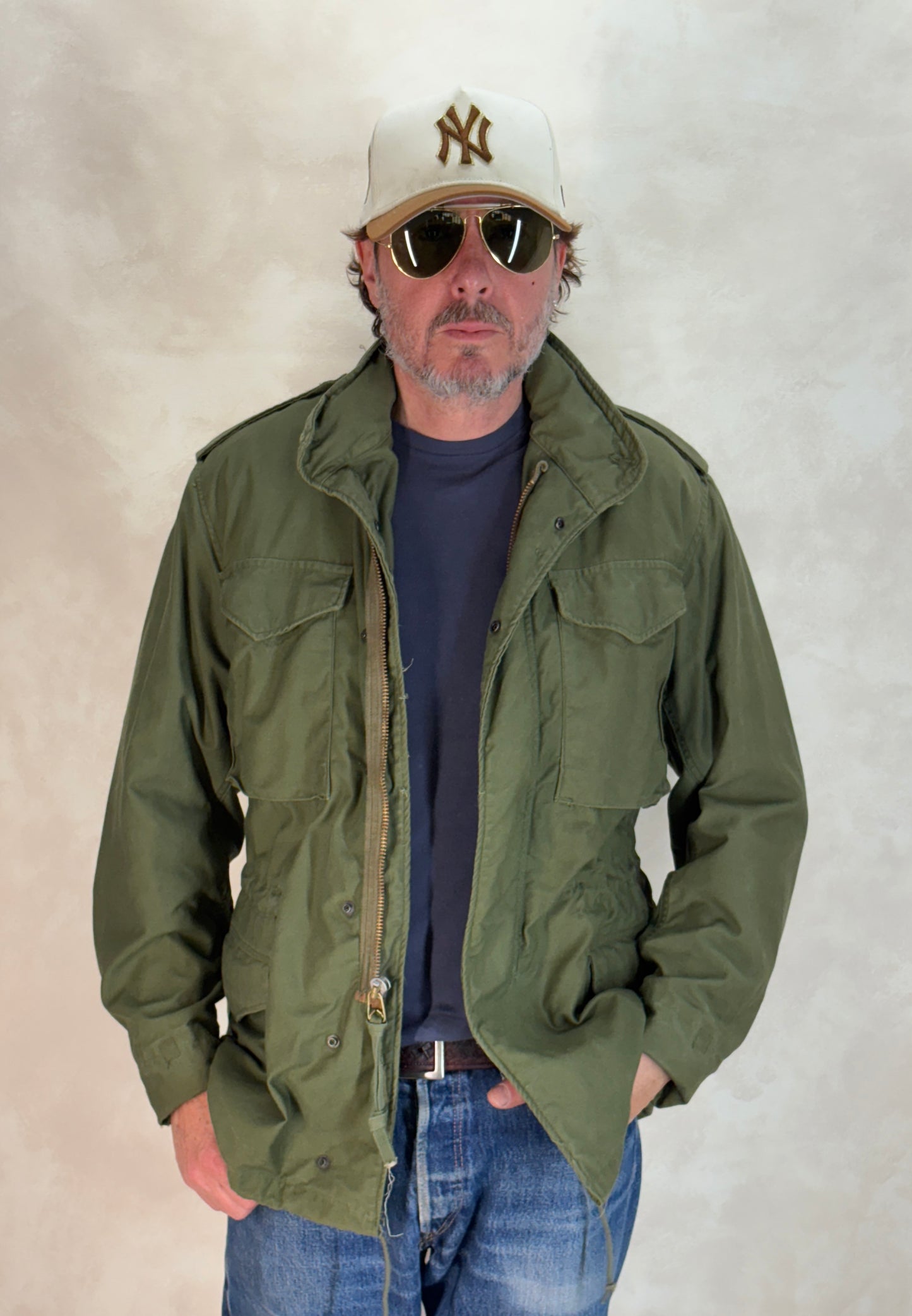 Small Reg. Alpha industries Authentic 1976 US M-65 field jacket .Military