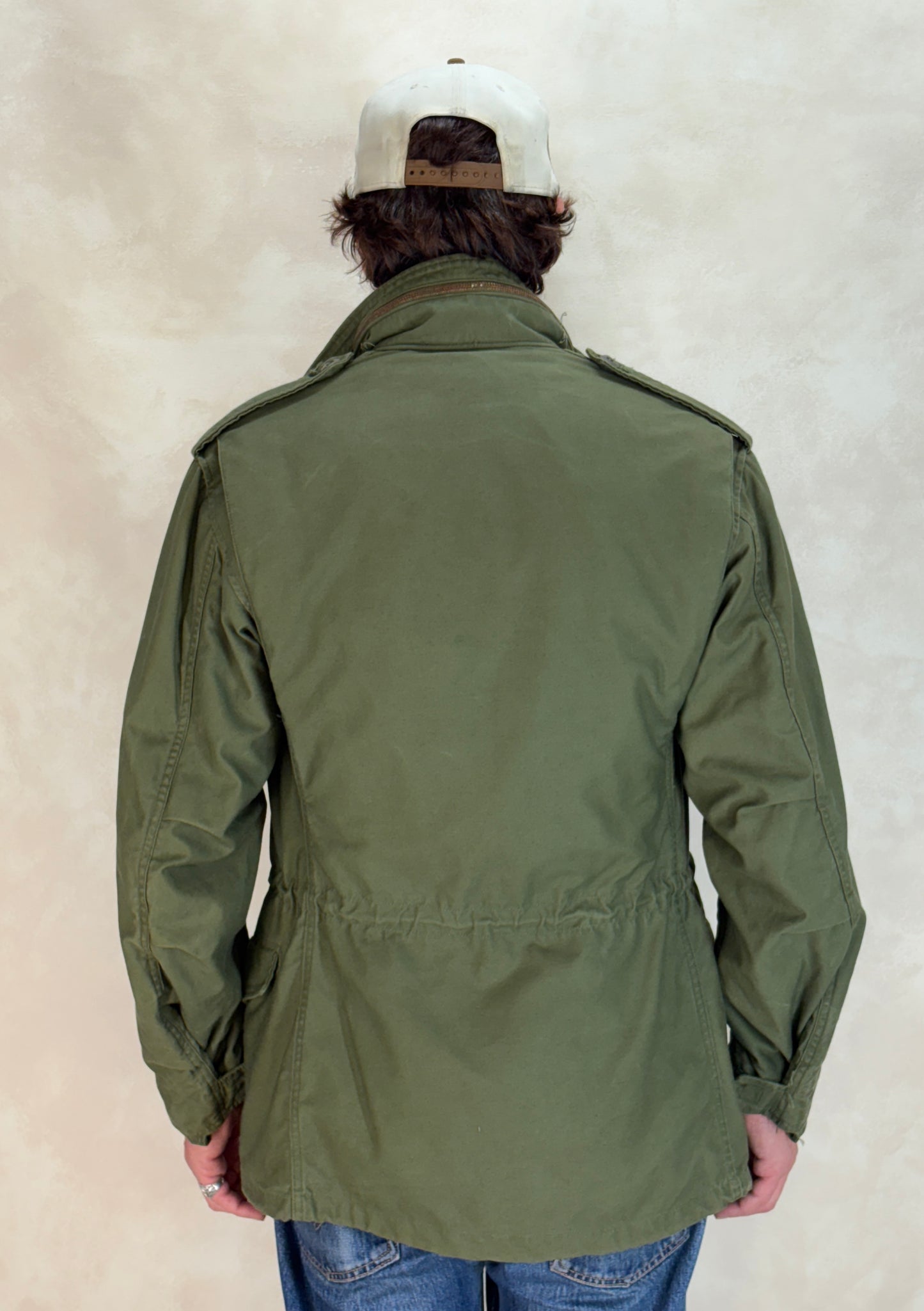 Small Reg. Alpha industries Authentic 1976 US M-65 field jacket .Military